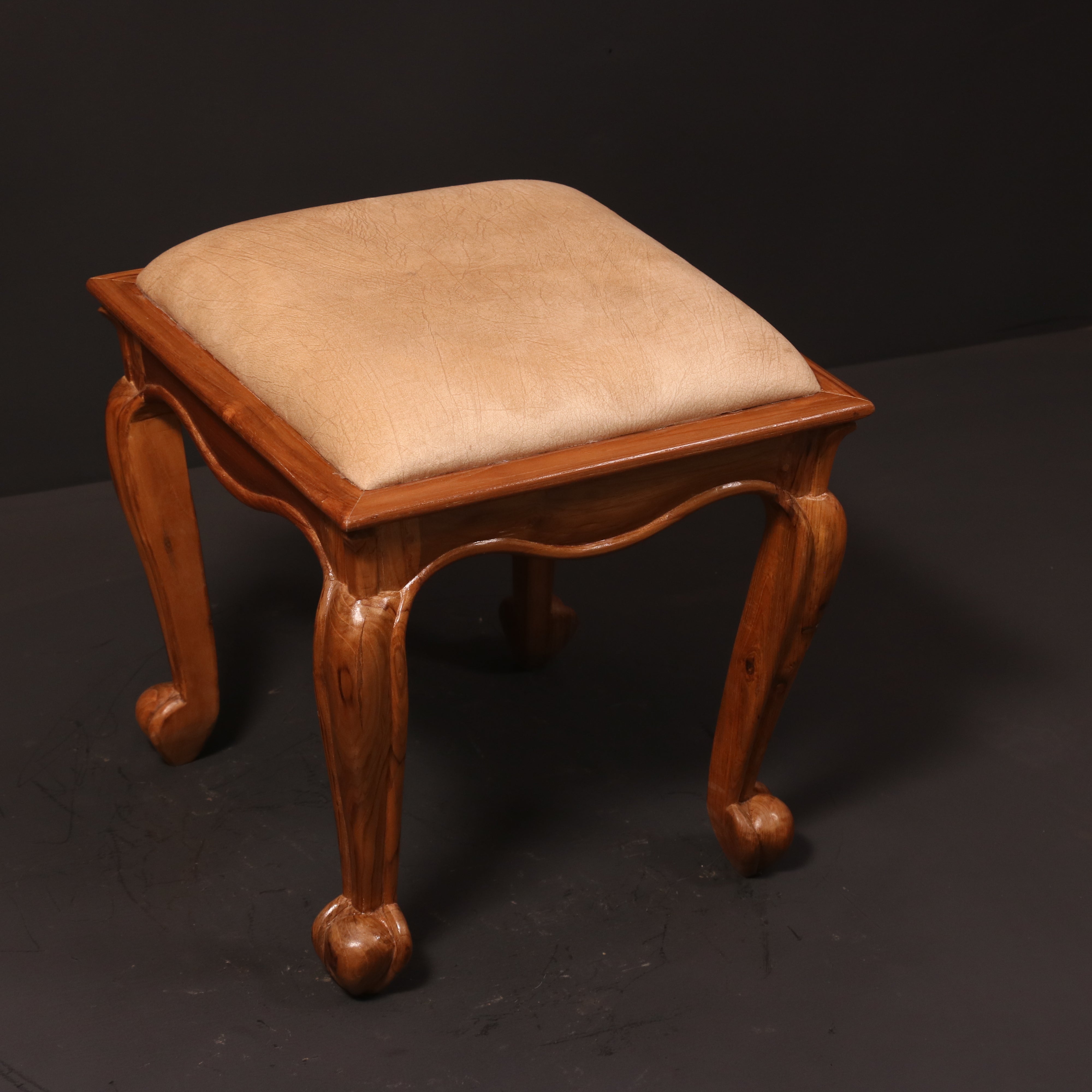 Classic Wooden Carved Stool Stool
