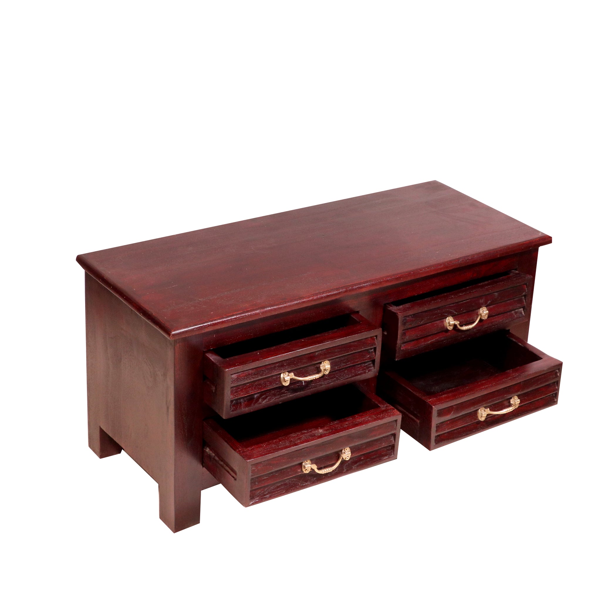 Solid wood 4 Drawer's chest with shutter design