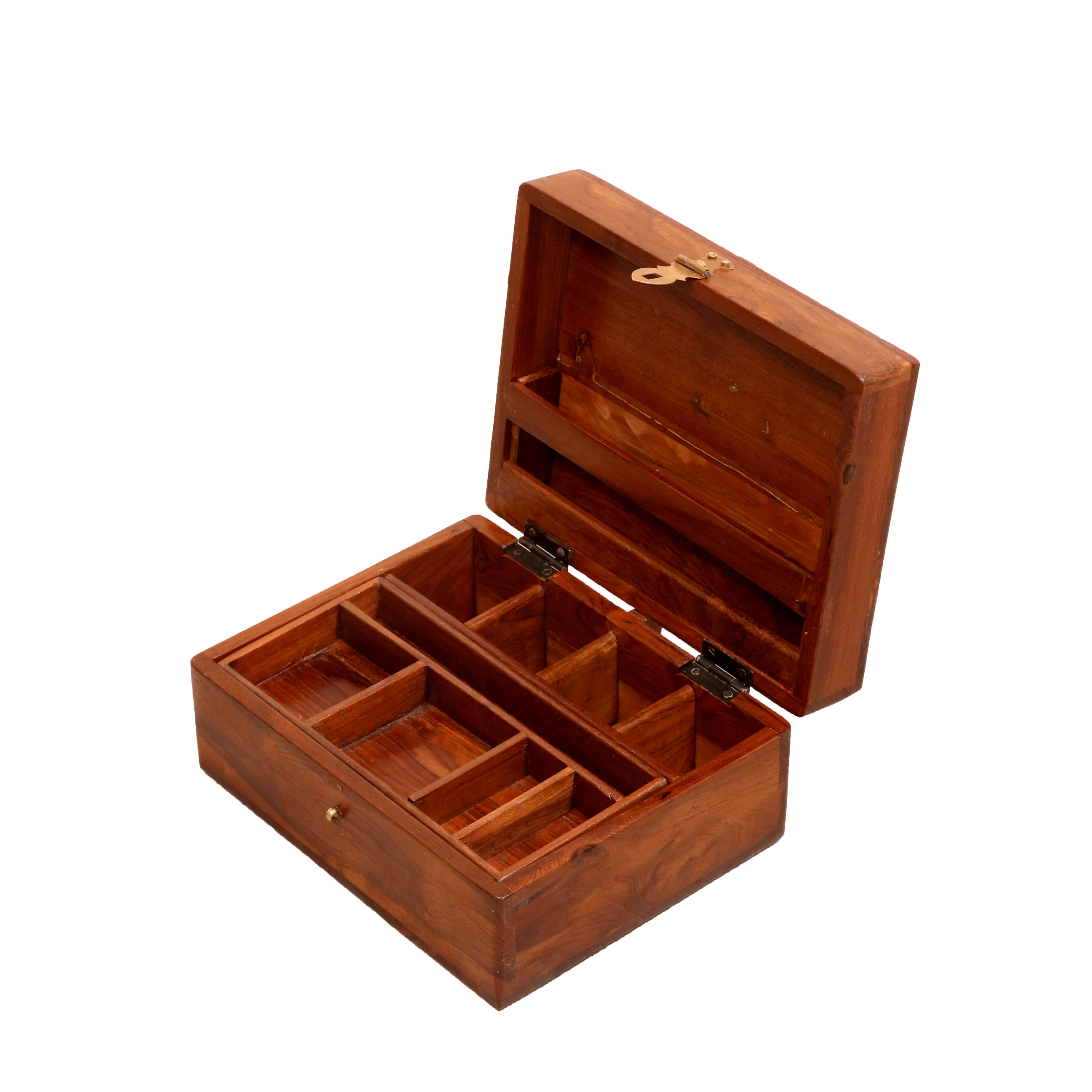 Two-compartment Jewellery Box Wooden Box