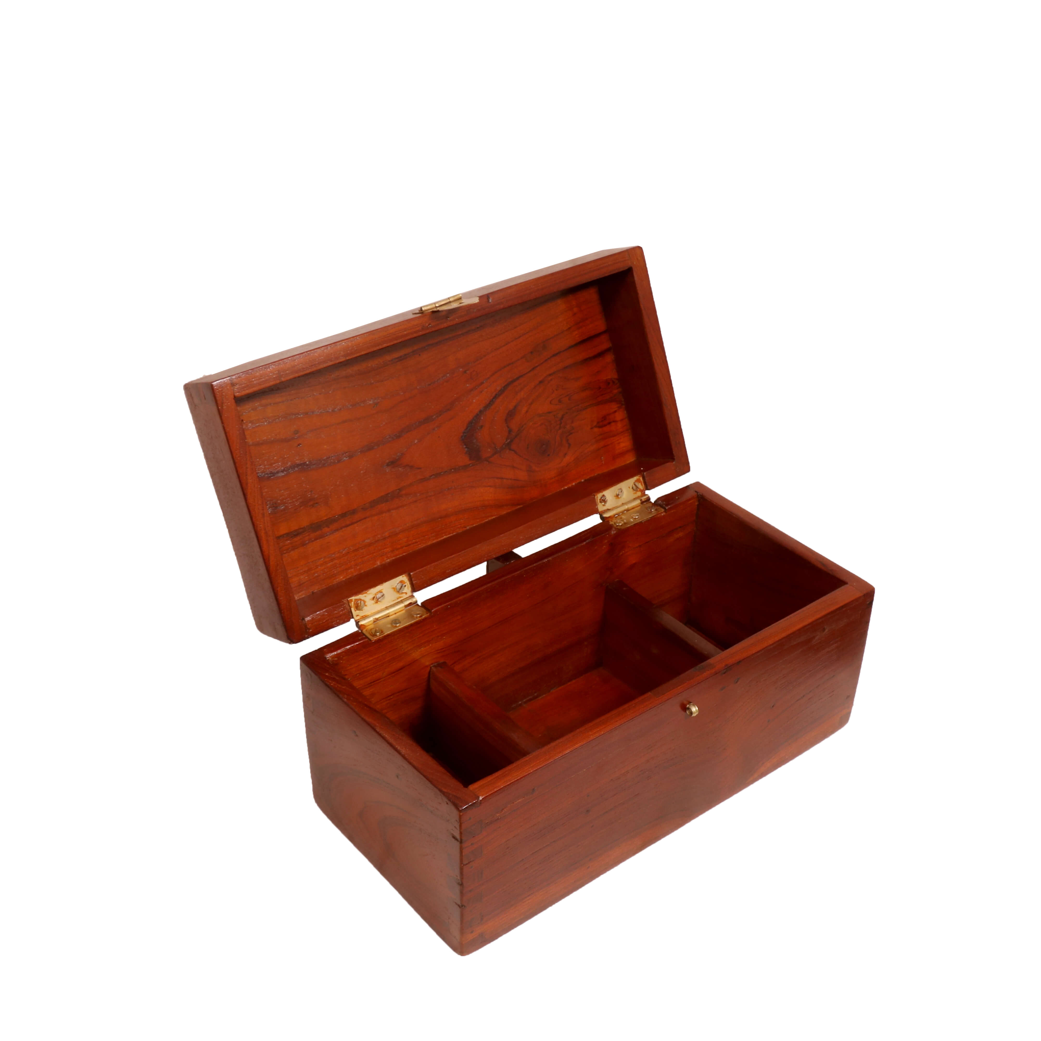 3-Compartment Wooden Box Wooden Box