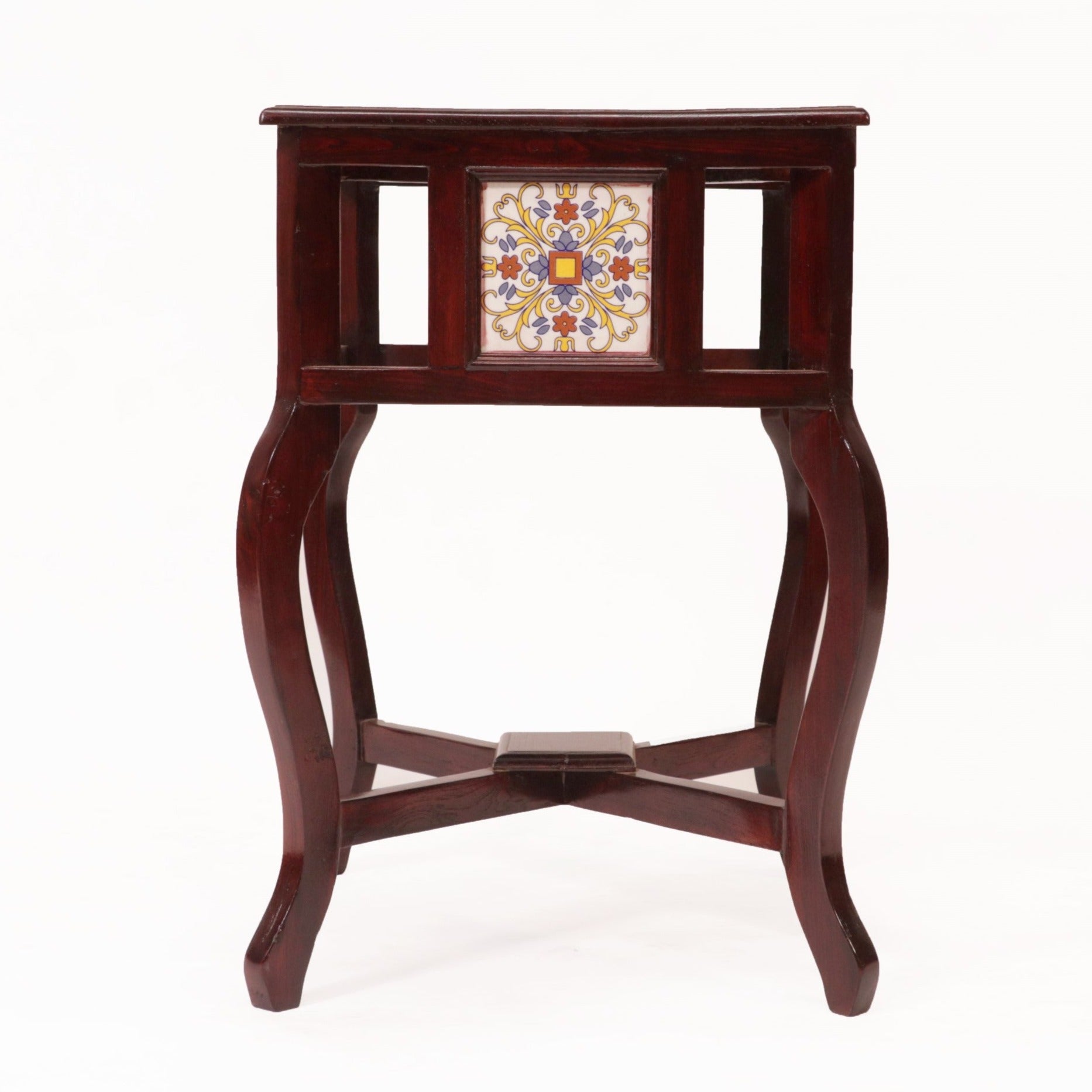 Traditional Classic Tiled End Table End Table