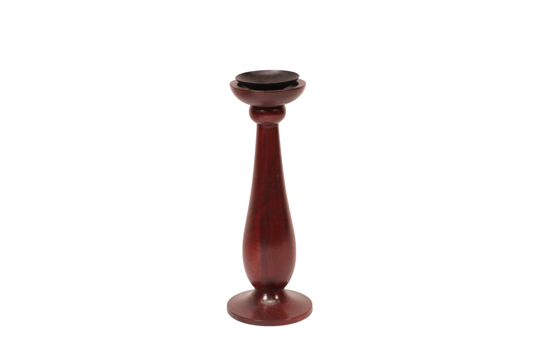 Wooden wide base candle holder Candle Holder