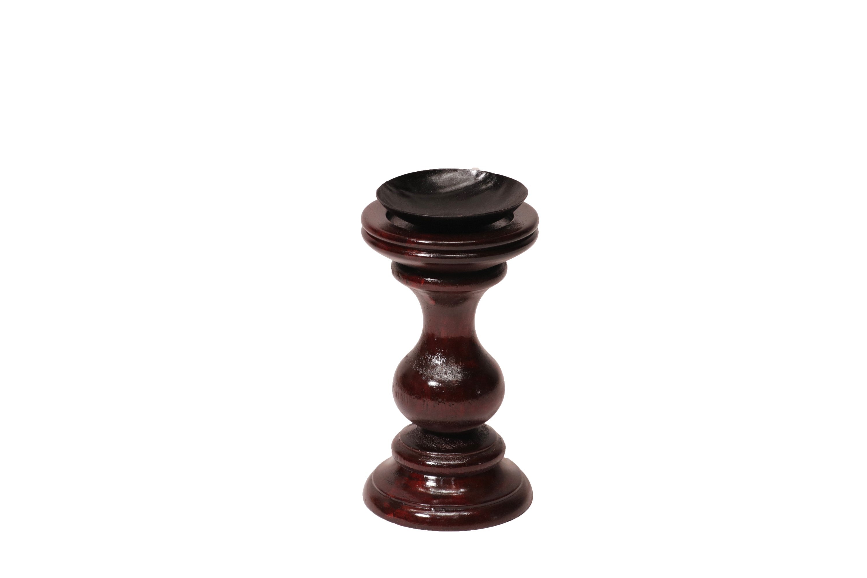 Wooden Swirling Candle Stand Candle Holder