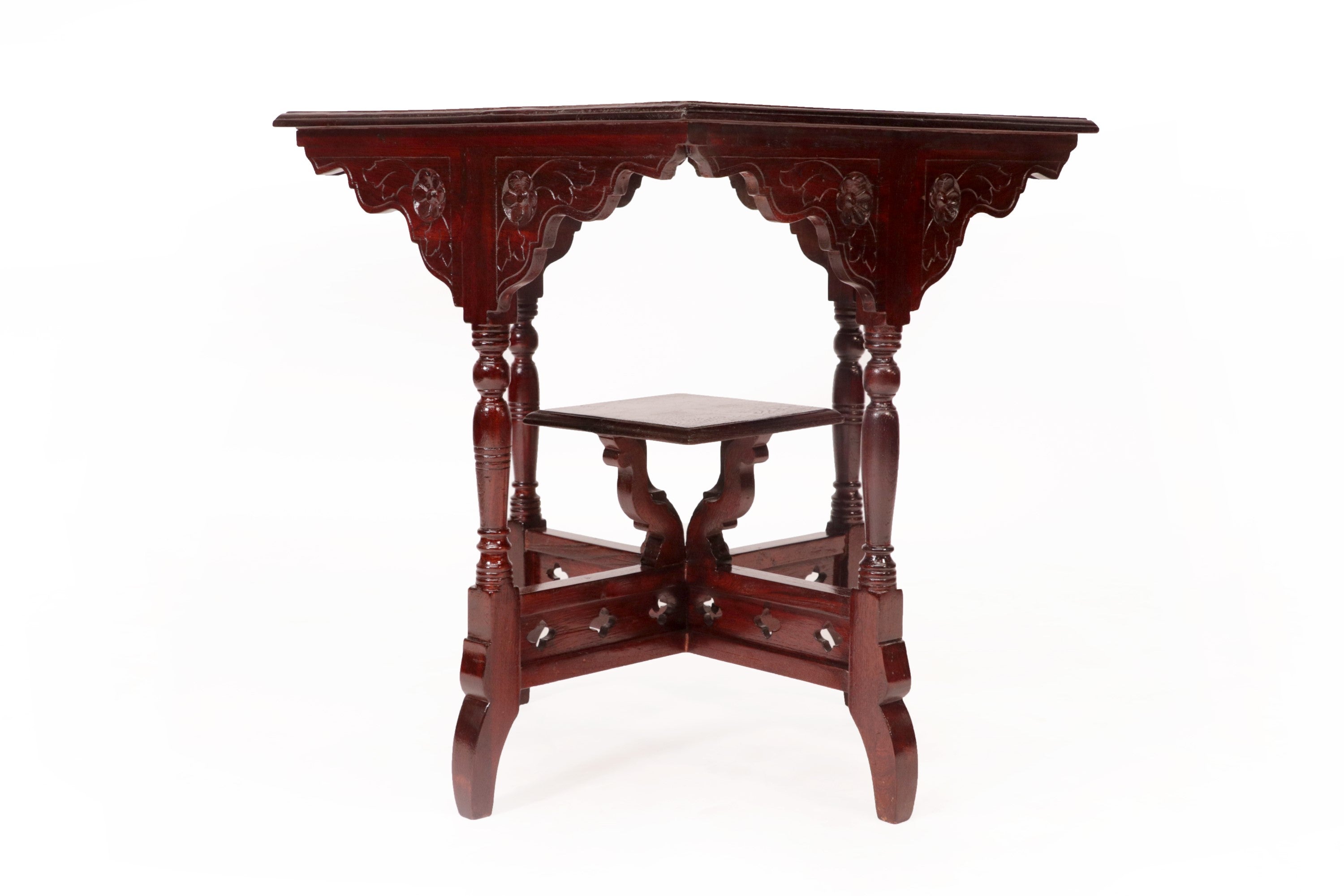 Teak Inquisitive concept Traditional Table End Table
