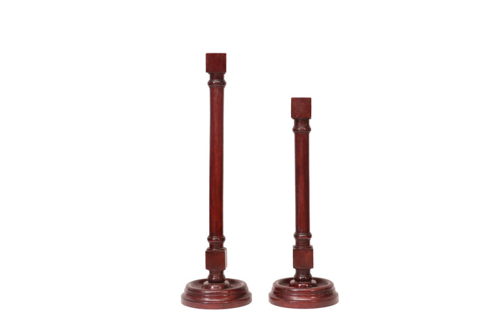 Slim Pillar Wooden Candle Holder Candle Holder