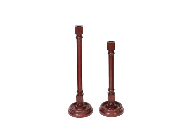 Slim Pillar Wooden Candle Holder Candle Holder