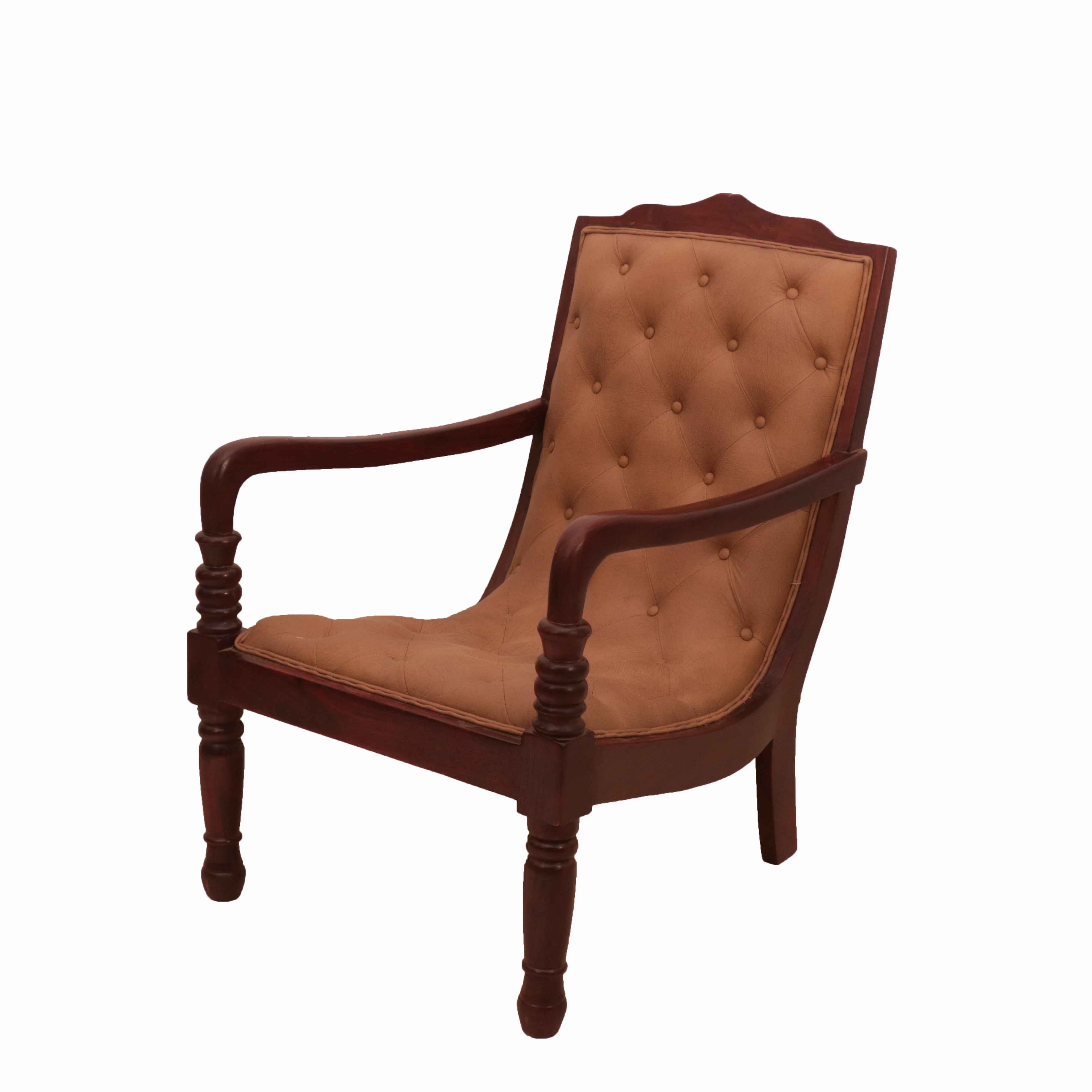 Solid Wood Traditional Recliner Easy Chair