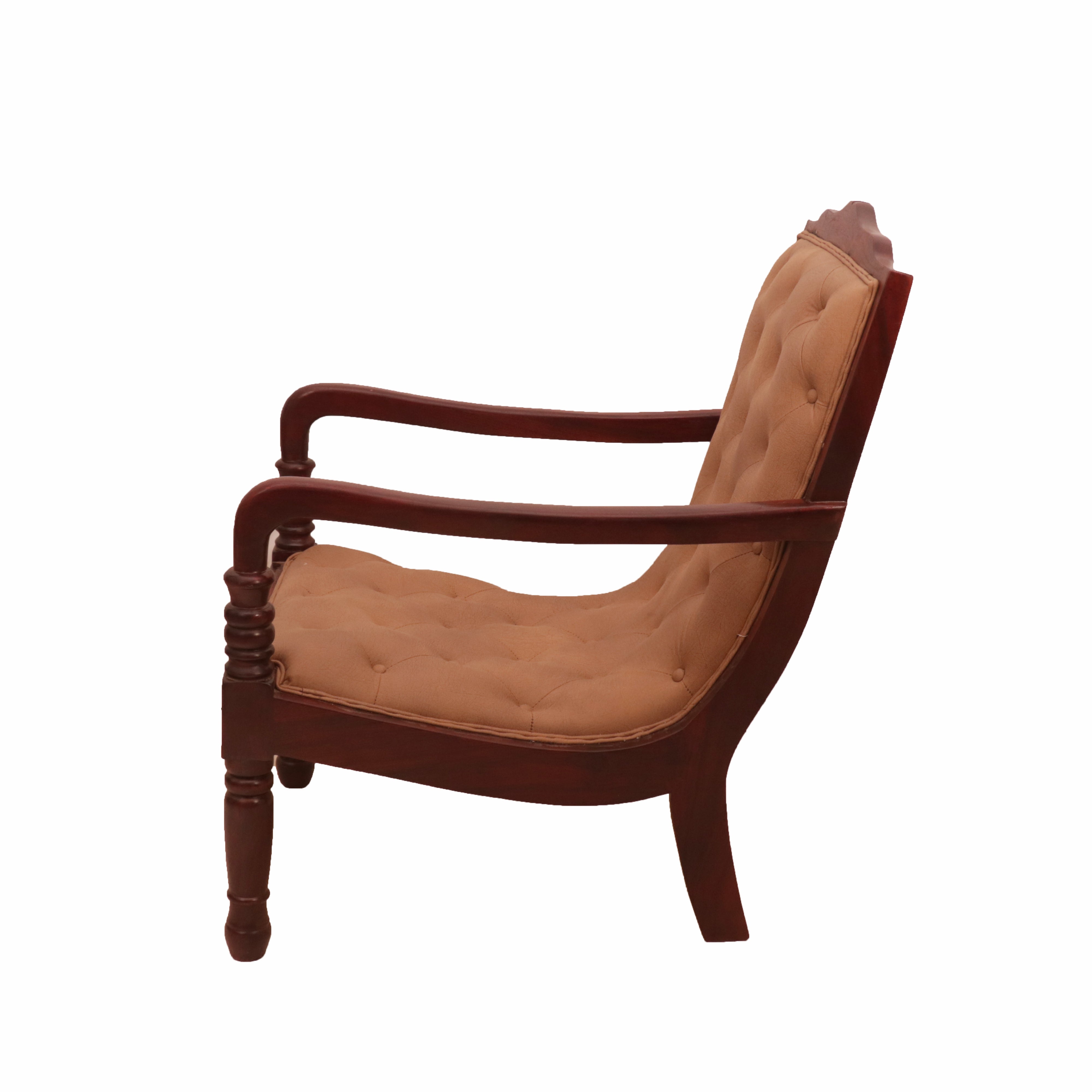 Solid Wood Traditional Recliner Easy Chair