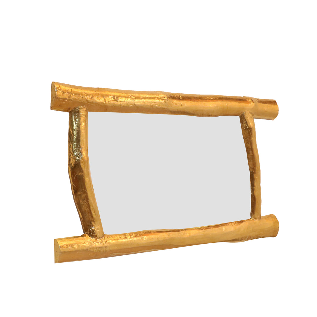 Solid Wood Rustic Mirror Frame Mirror