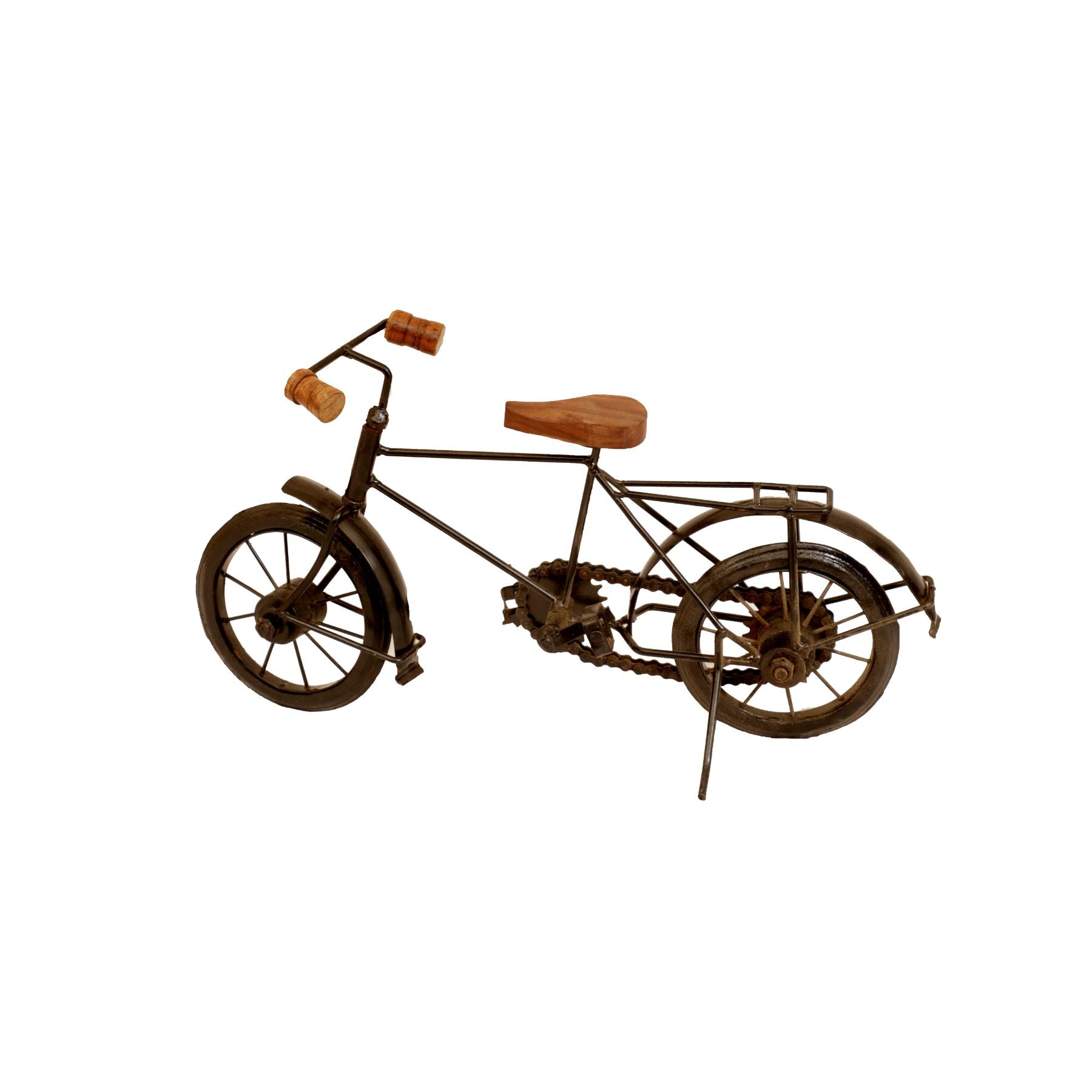 Cool Iron and Wood Bicycle Vehicle figurine