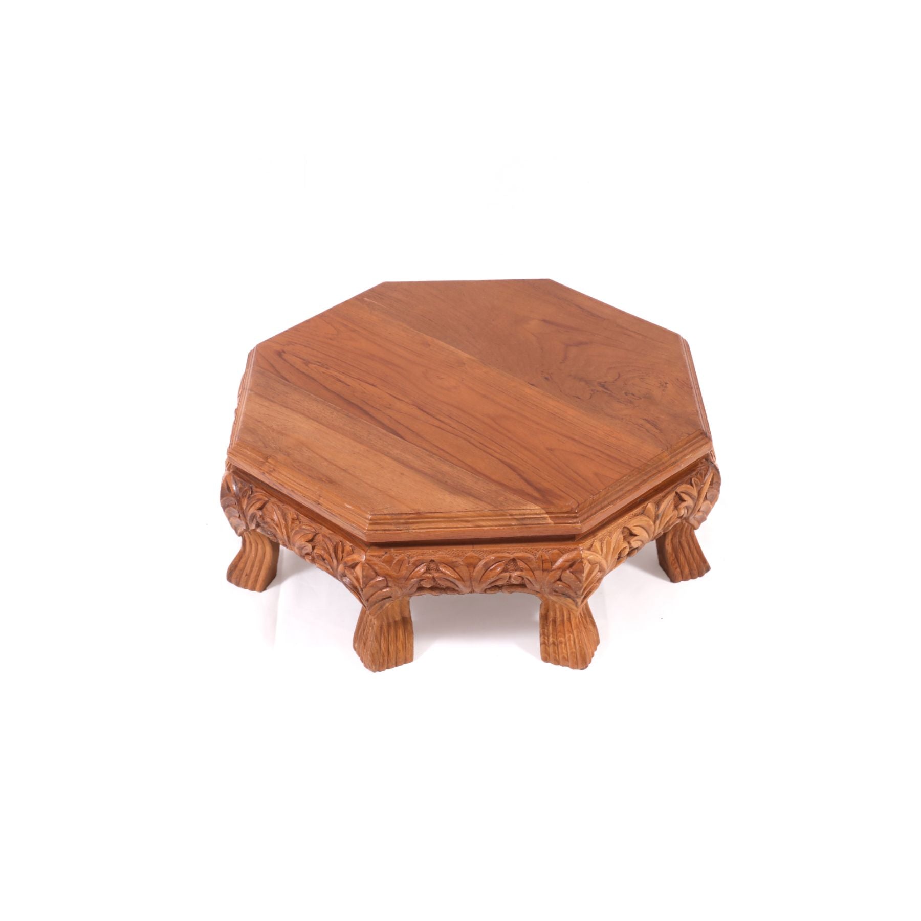 Treeni Traditional Wooden Octagonal Bajot Bajot