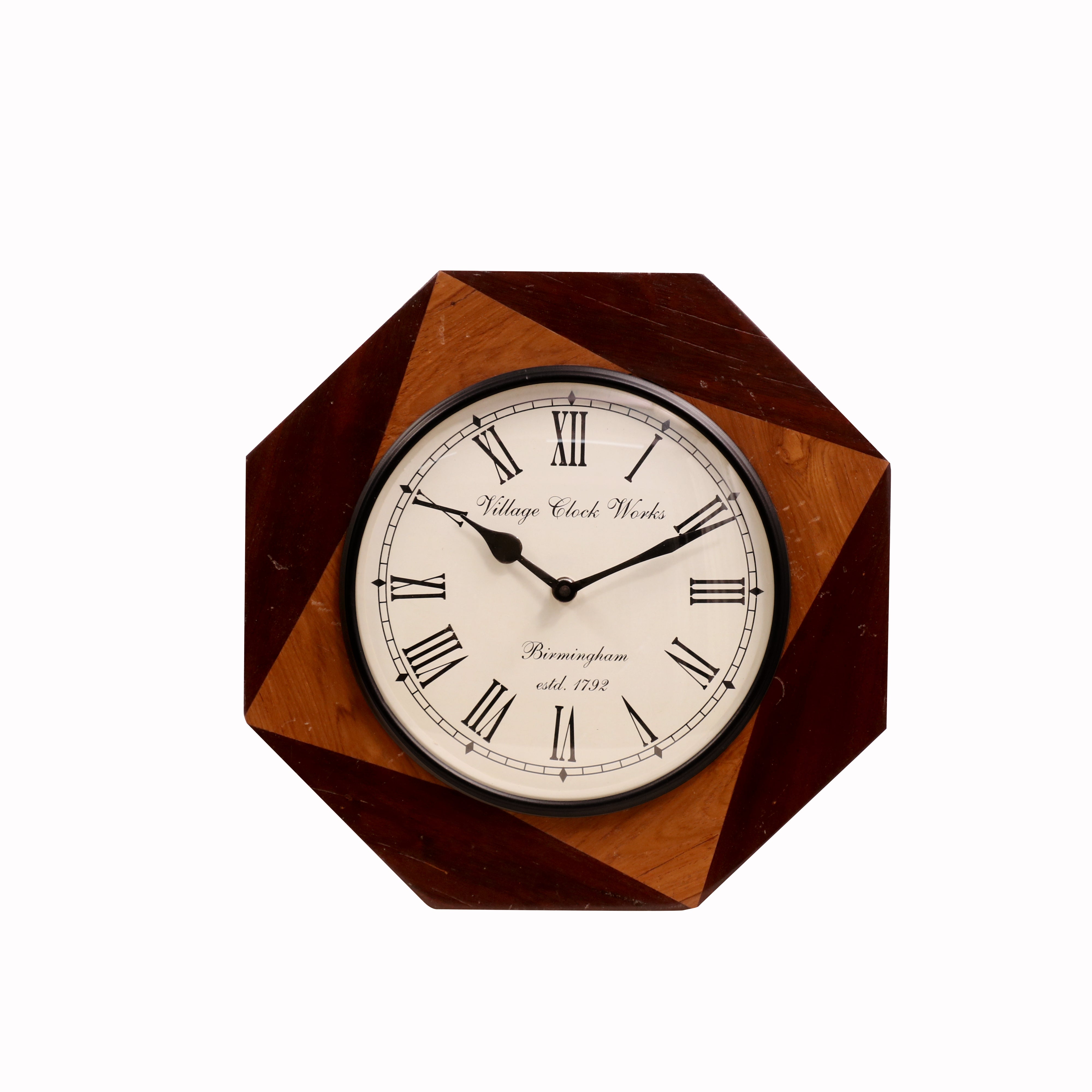 Stylish Edged Wooden Clock Clock