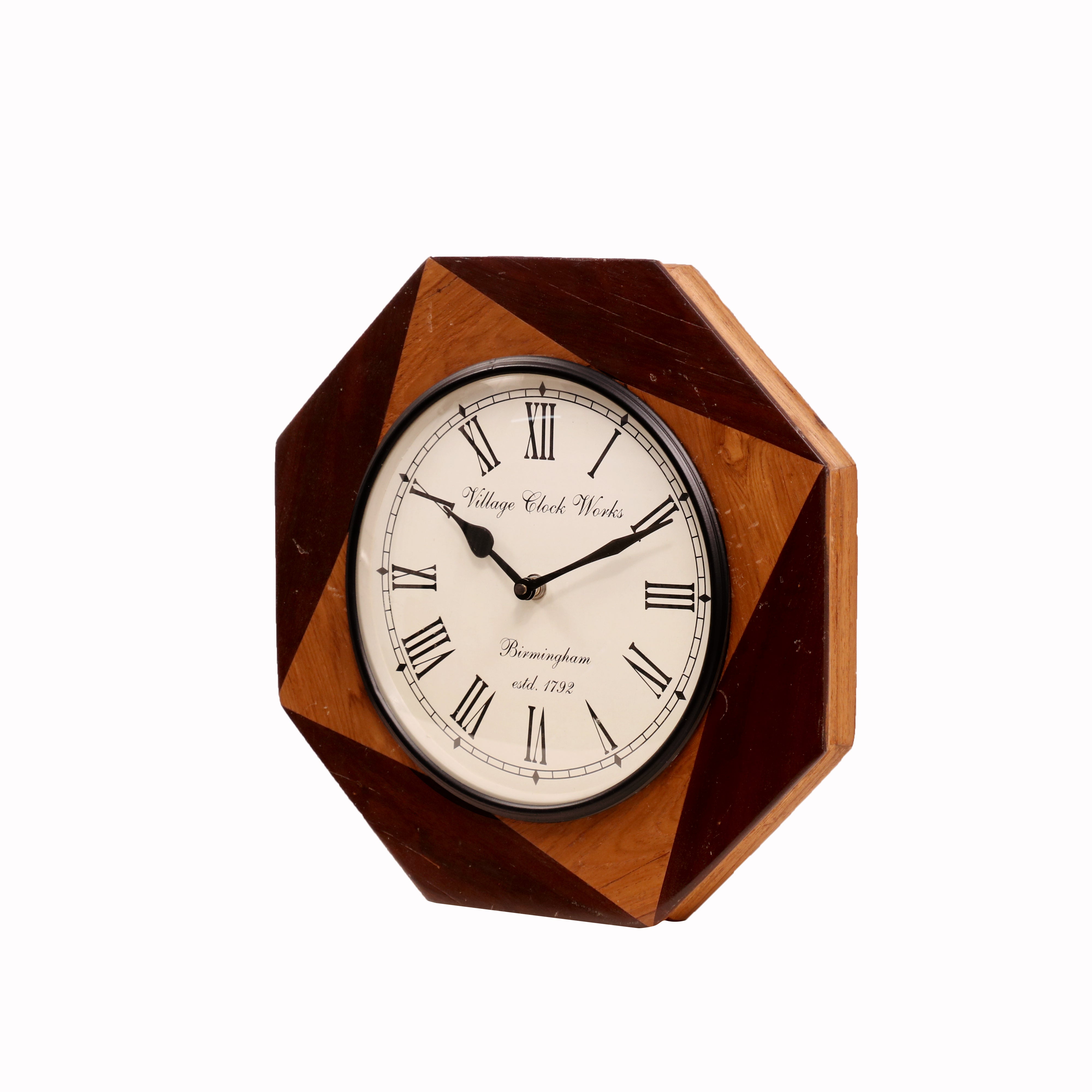 Stylish Edged Wooden Clock Clock