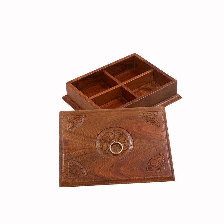 Petal Inspired Wooden Box Wooden Box