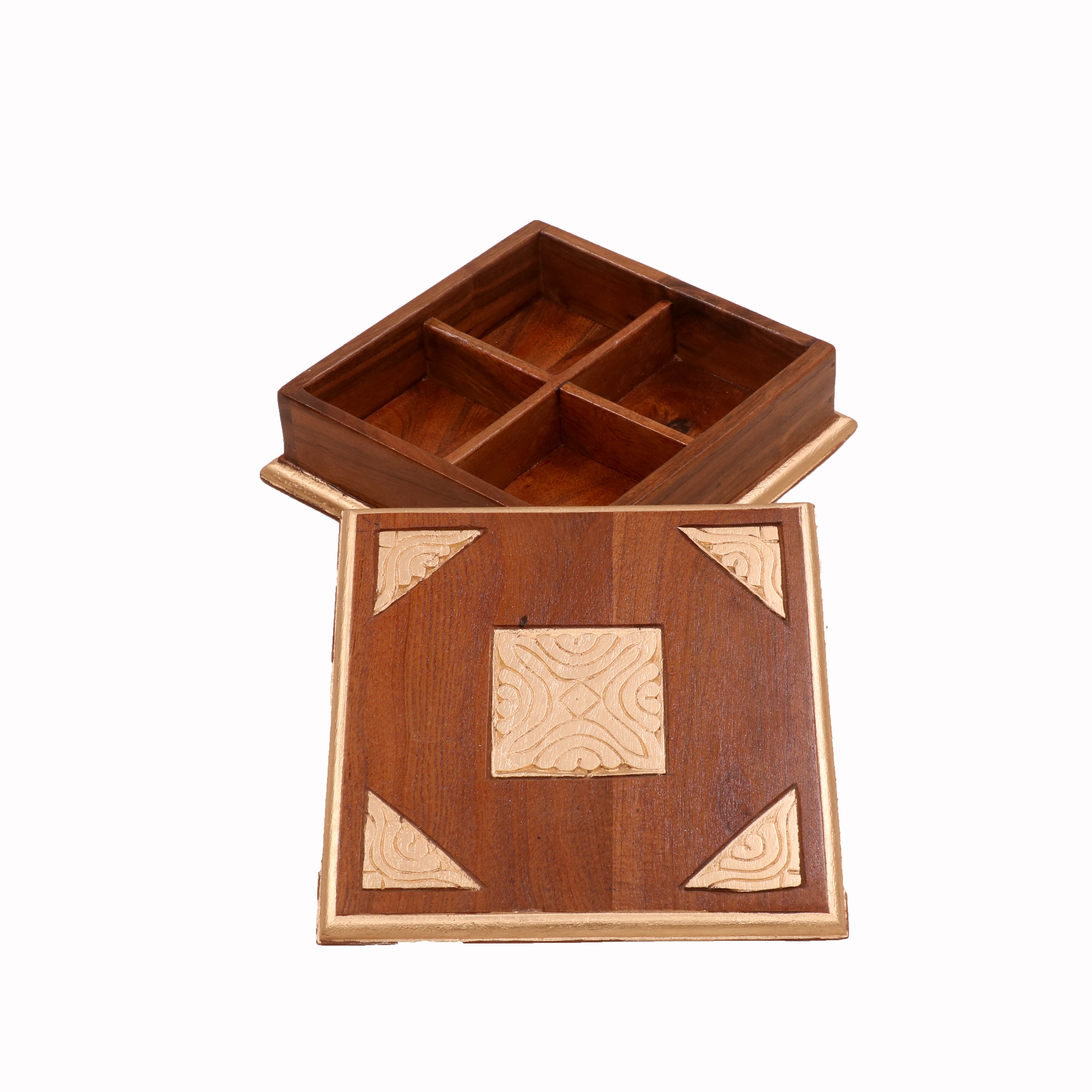 Brass Work Wooden Box Wooden Box