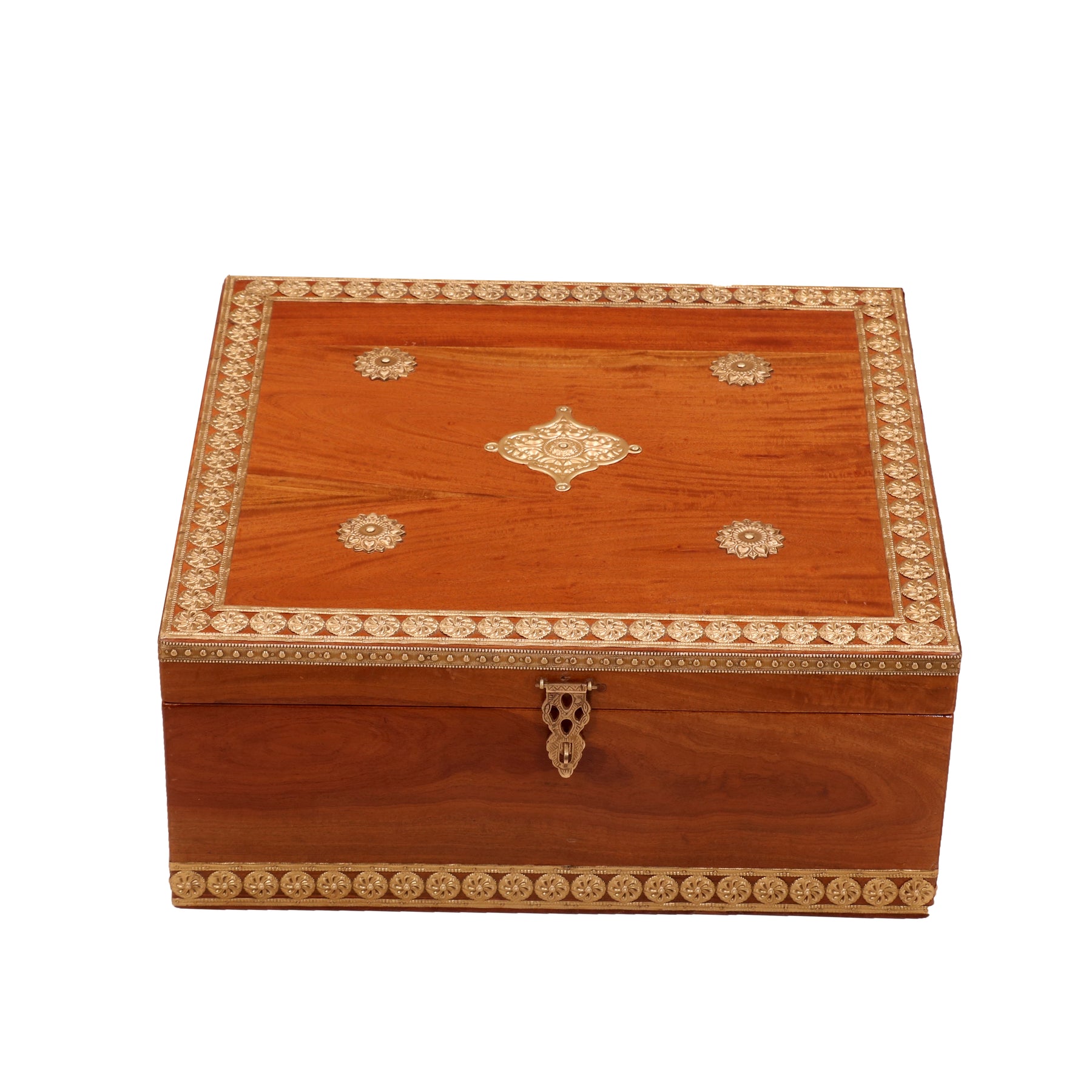 Brass Fitted Square Box