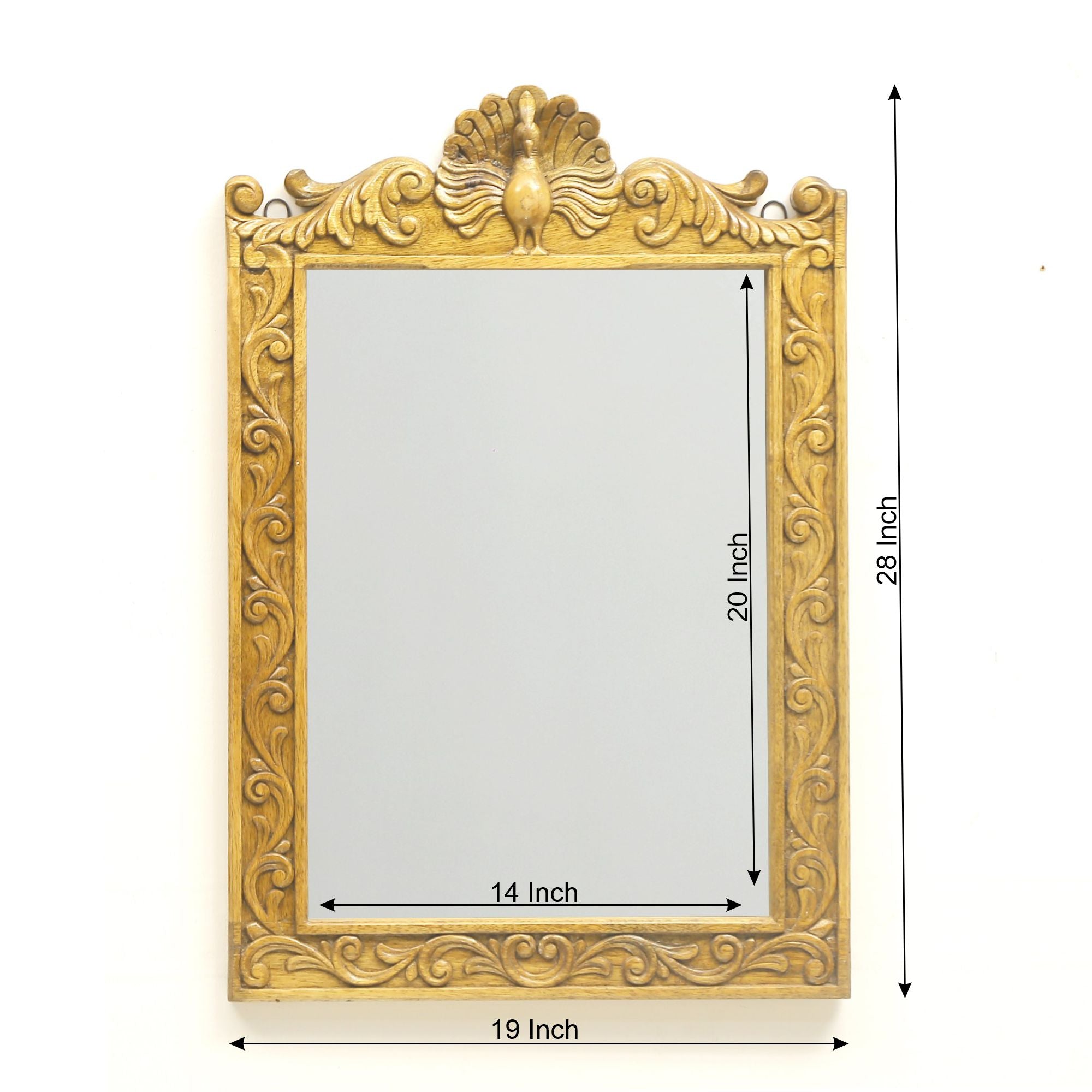 Light Polished Mirror Frame Mirror