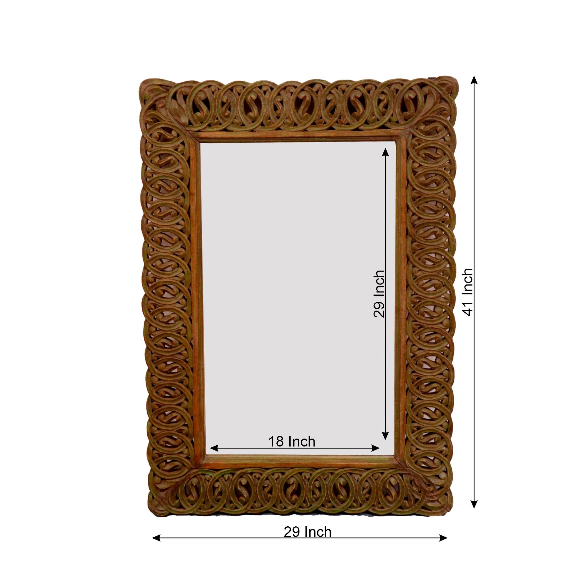 Solid Wood Royal Mirror Frame Mirror