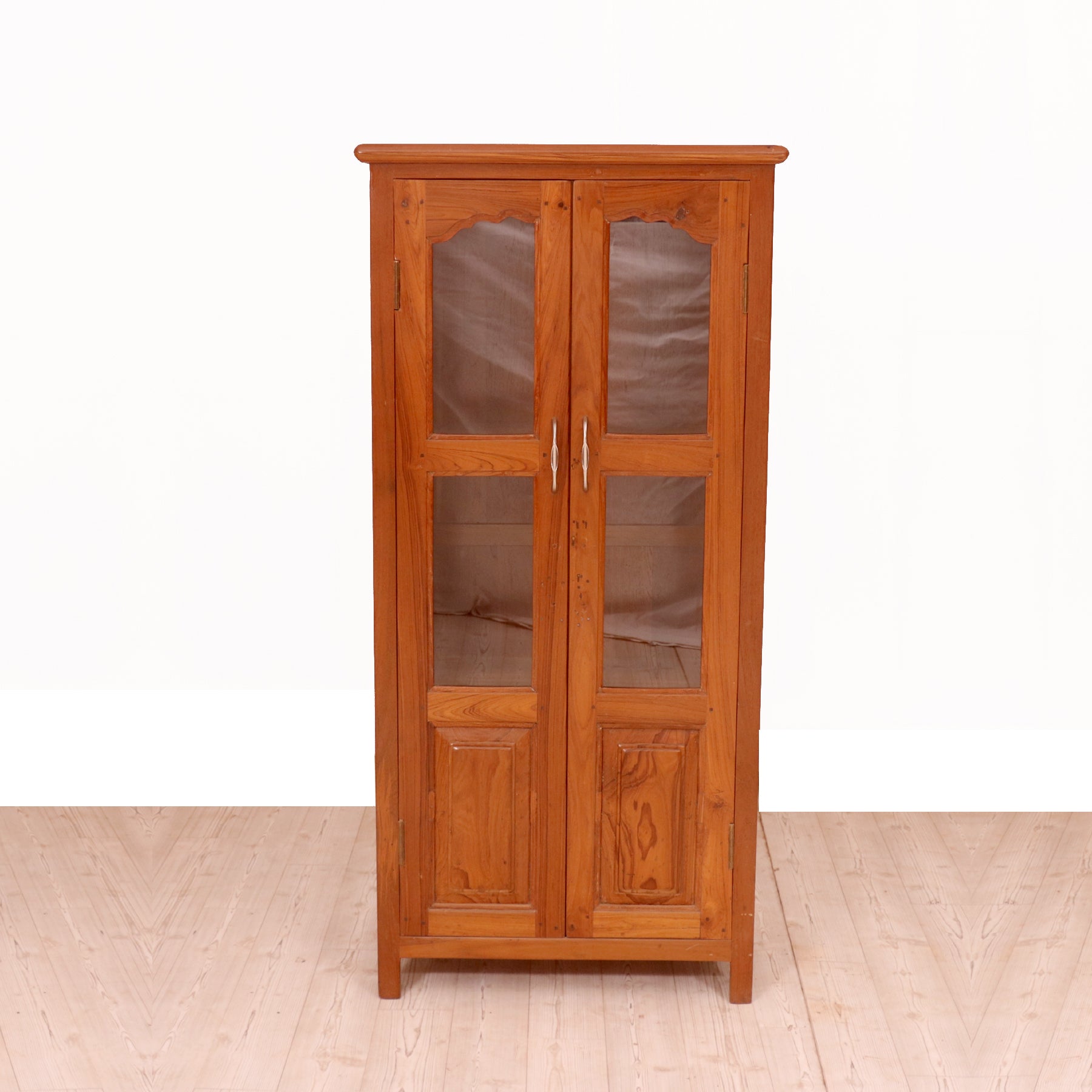 2-Door Slim Display Cabinet Wardrobe