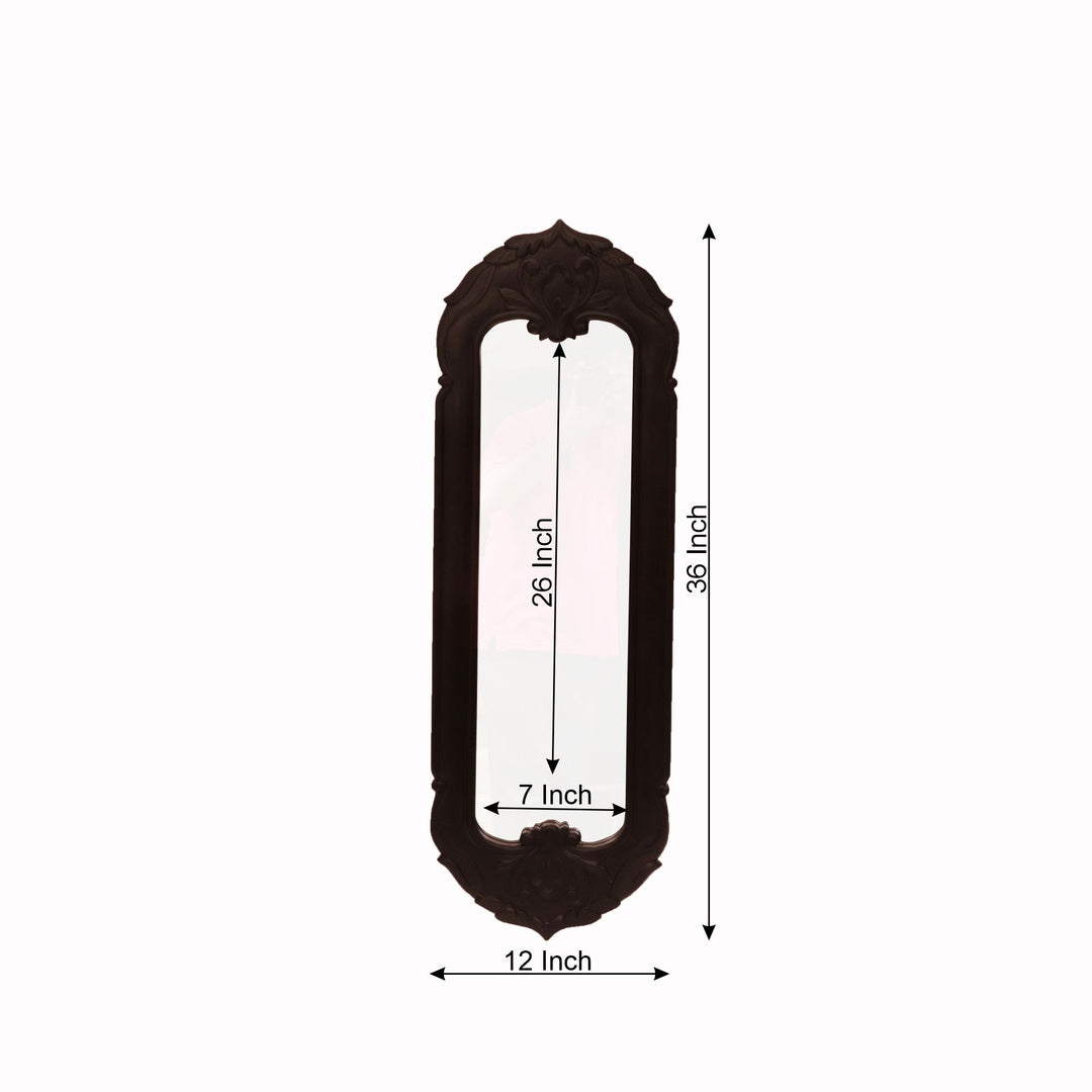 Long Classic Carved Mirror Mirror