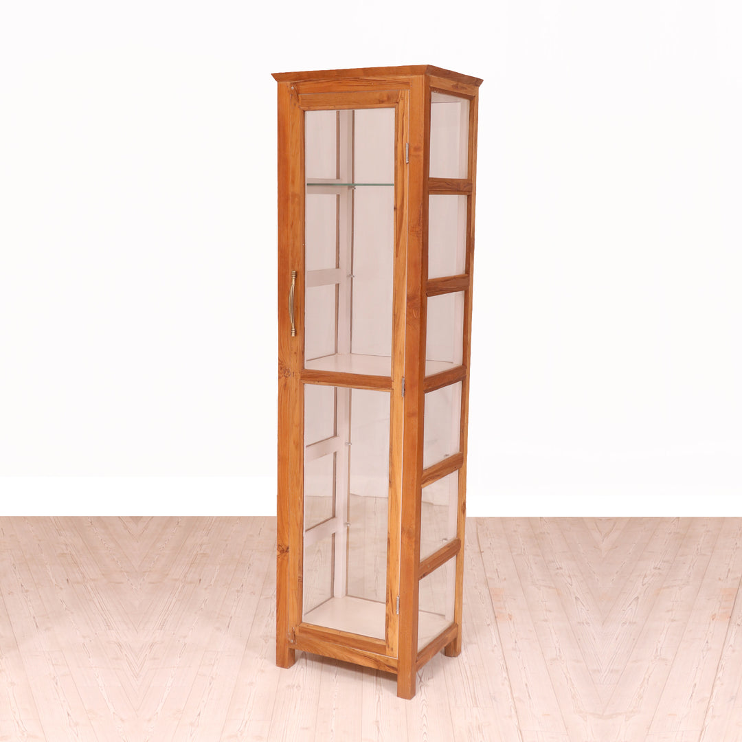 Tall Glass Cupboard Showcase