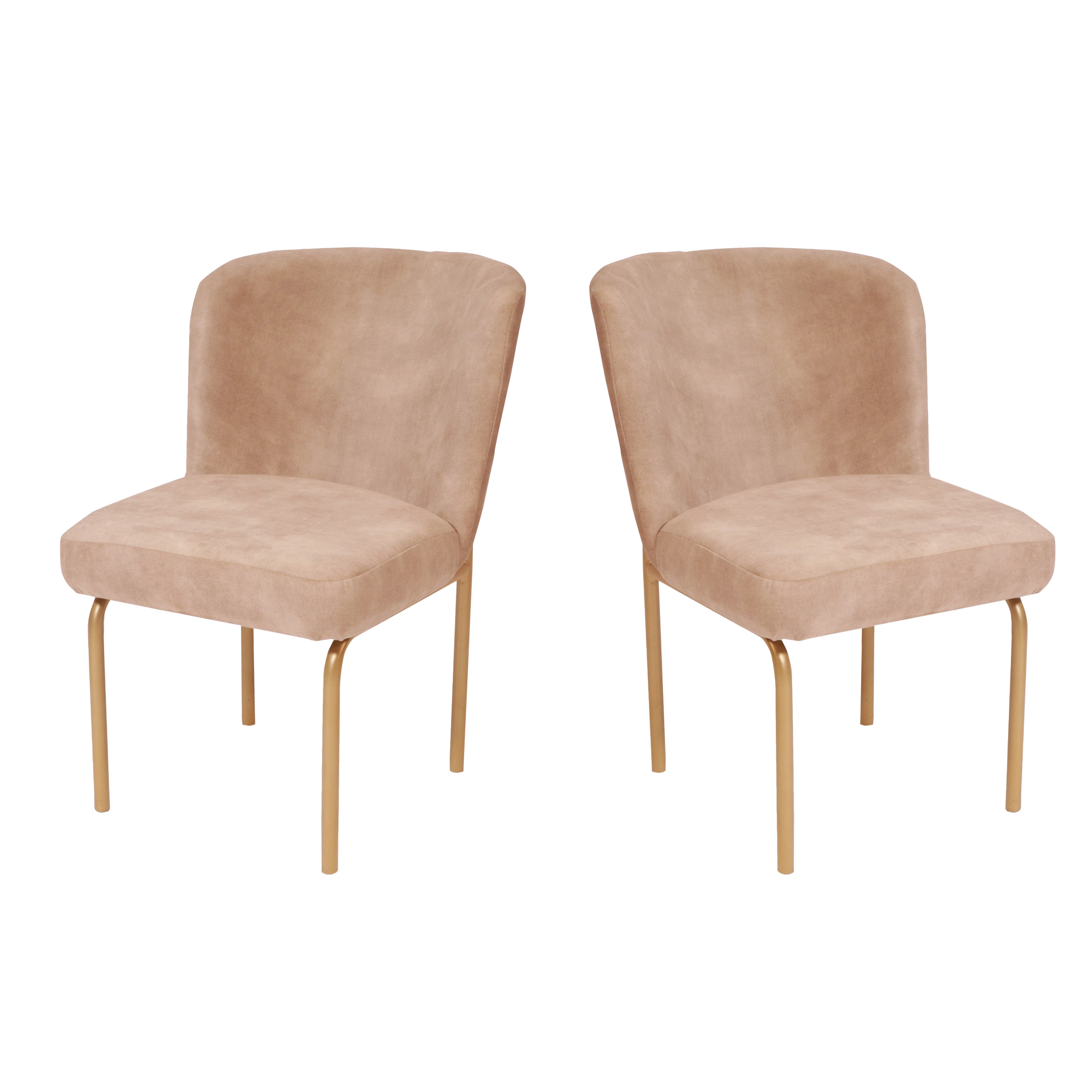 (Set of 2) Upholstered Golden Chair Dining Chair