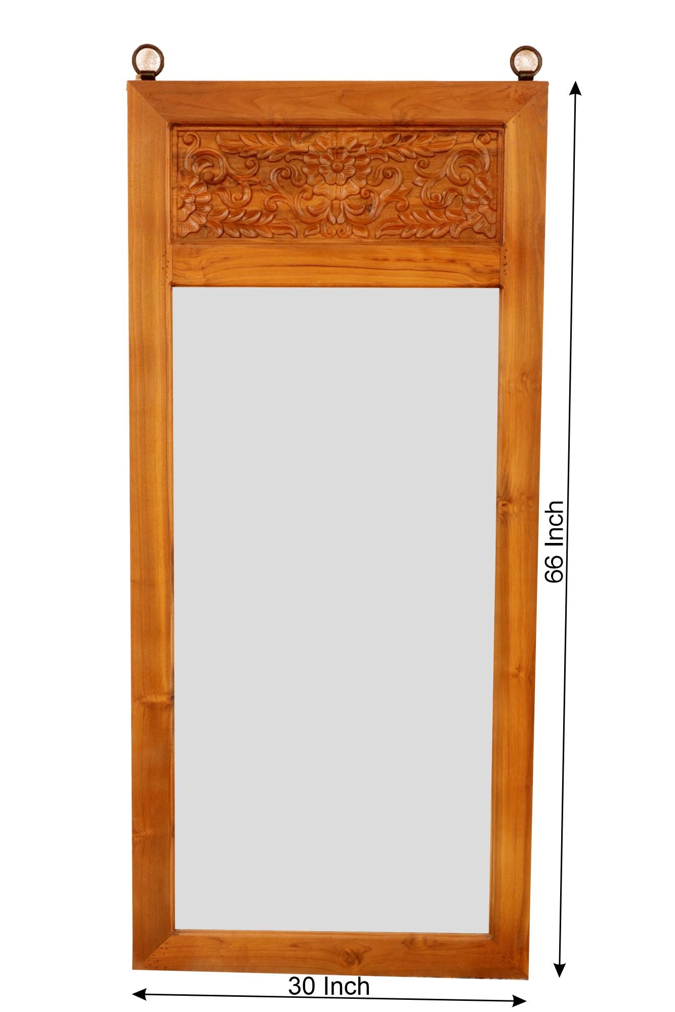 Solid Teak Royal Carved Mirror Mirror