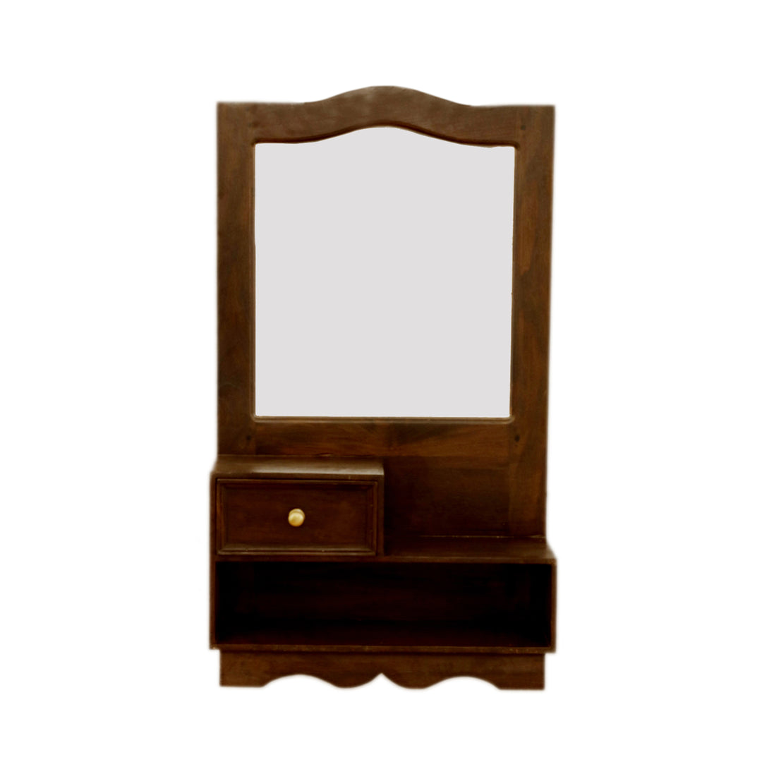 Single Drawer Hanging Dresser & Mirror Mirror