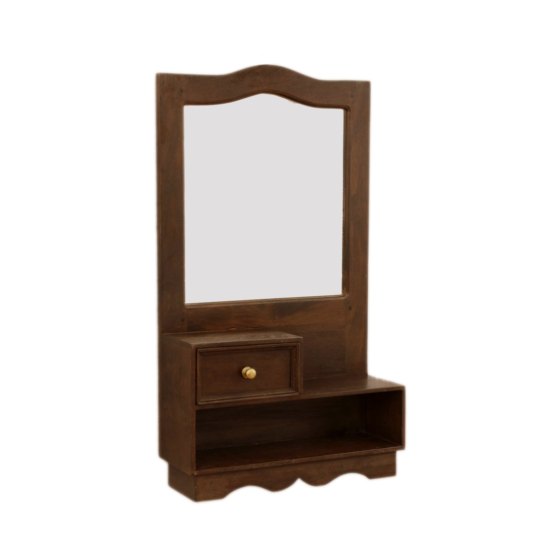 Single Drawer Hanging Dresser & Mirror Mirror