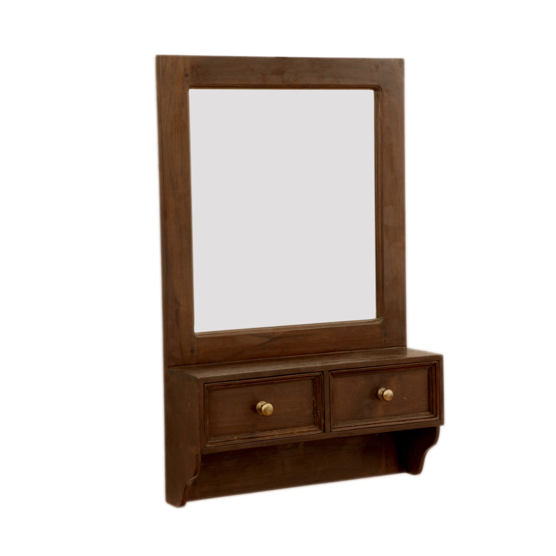 Double Drawer Wooden Mirror Mirror