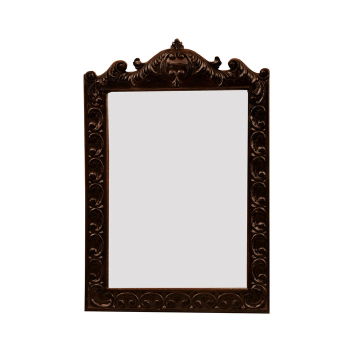 Dark Carved Mirror Frame Mirror