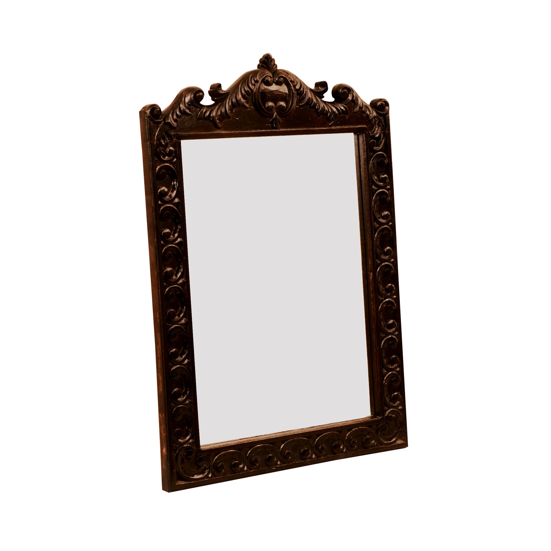 Dark Carved Mirror Frame Mirror