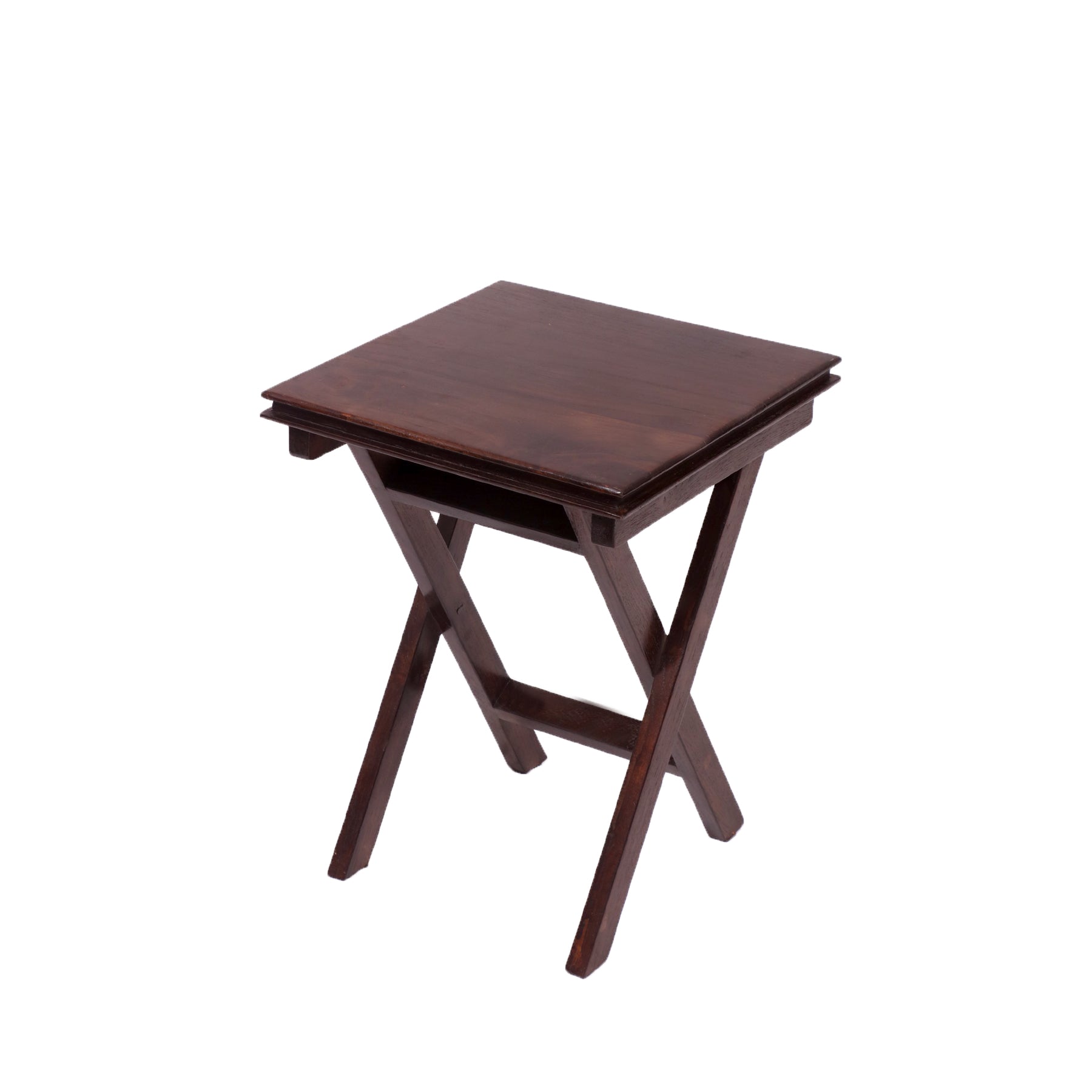 Simple Criss Cross Stool Mahogany Touch Dining Table