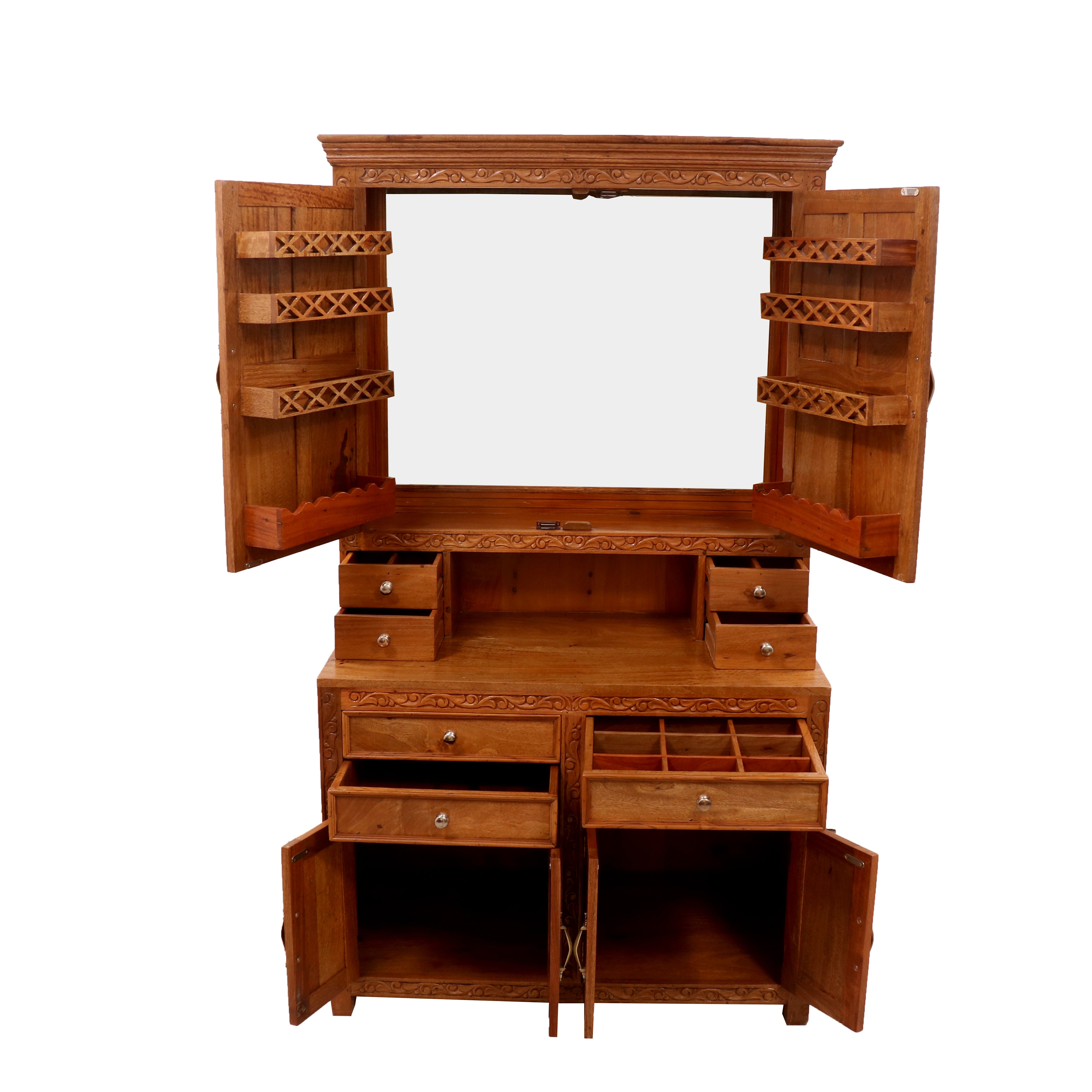 Solid Wood Regal Dressing Table Natural Dressing Table