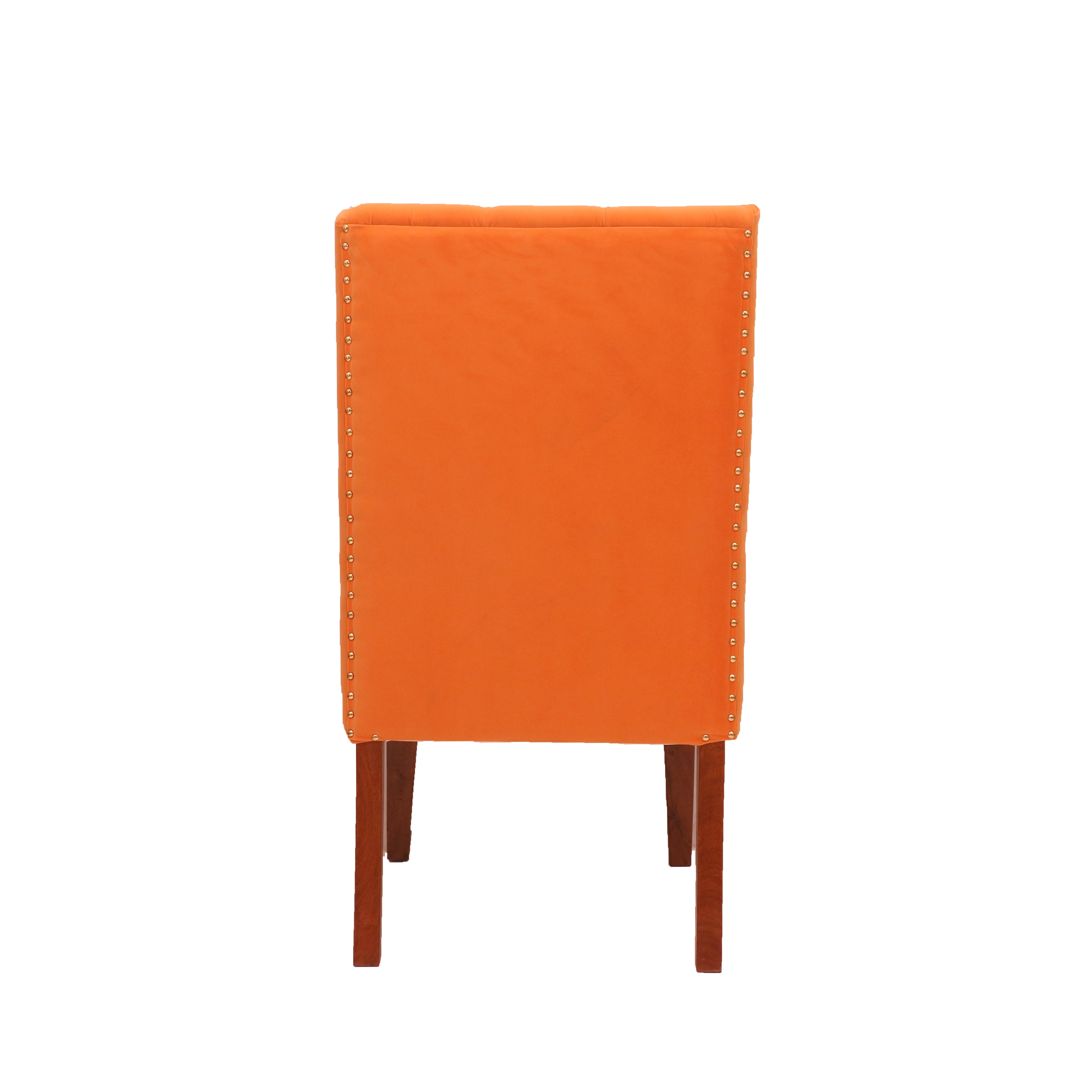 Classic Orange Winged Chair Arm Chair
