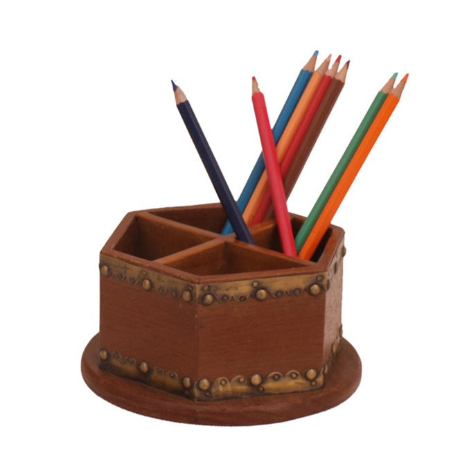 Wooden Pencil Desk Organizer Desk Organizer