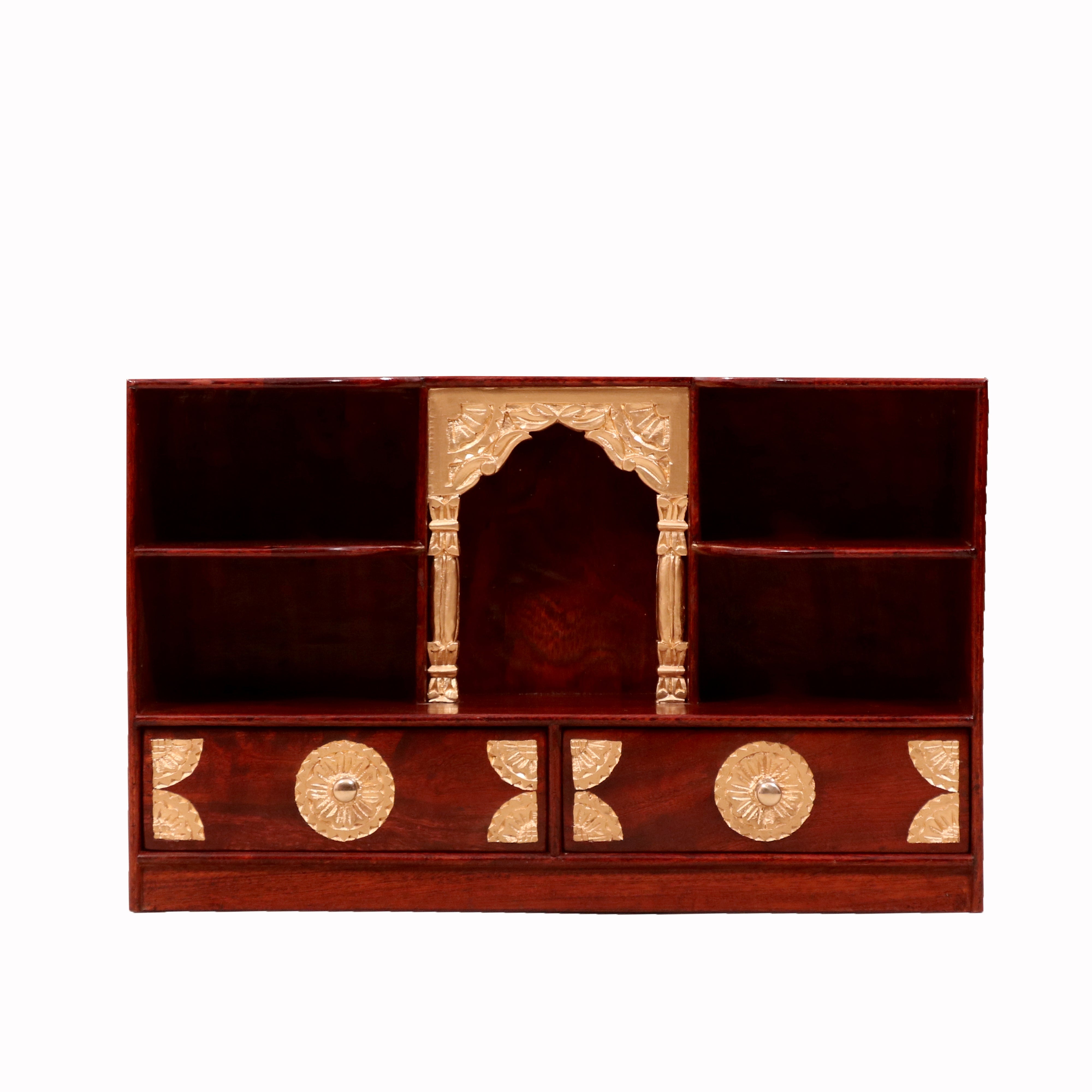 Wooden Wall Mounted Temple Wall Cabinet