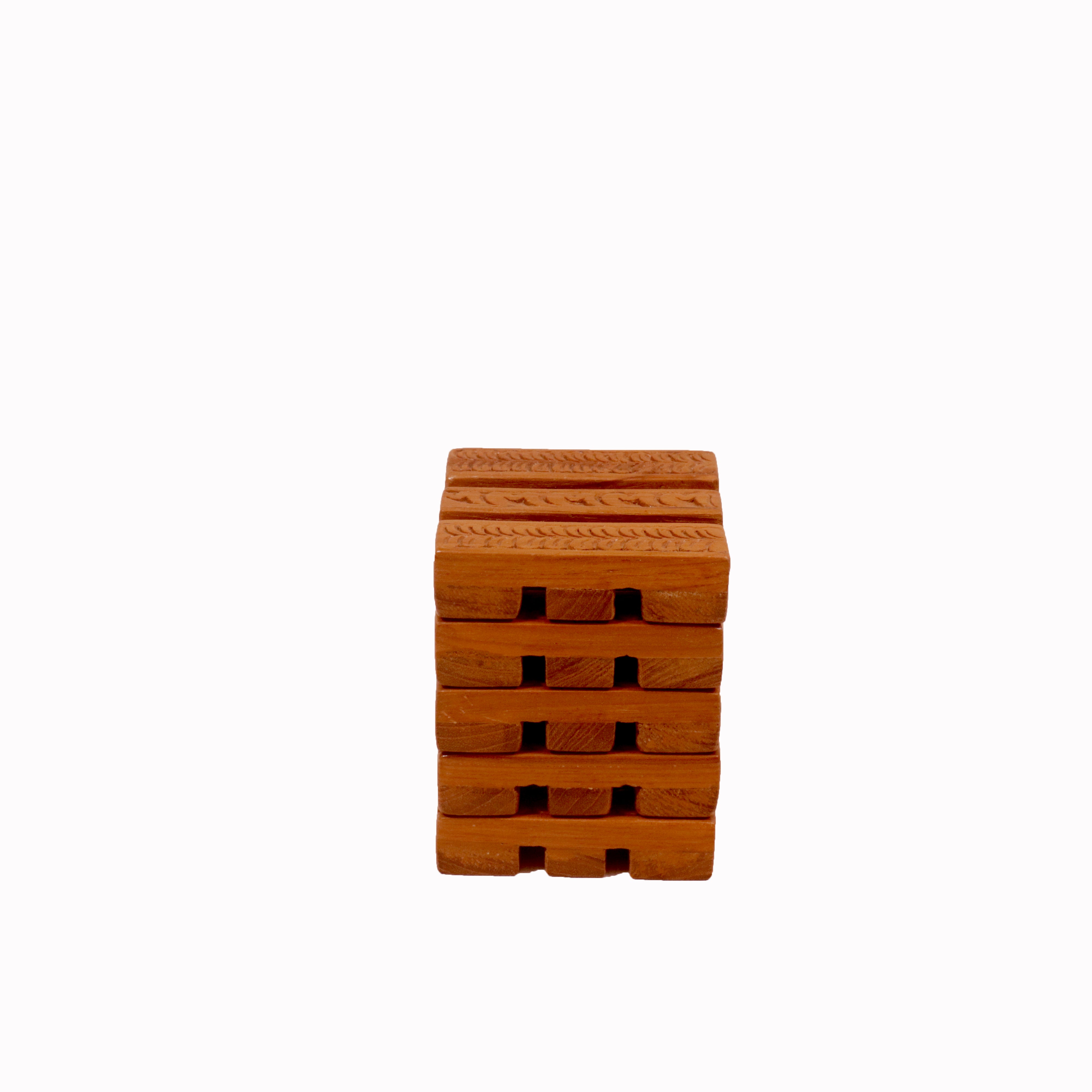 (Set of 5) Mini Log Tea Coasters Coaster