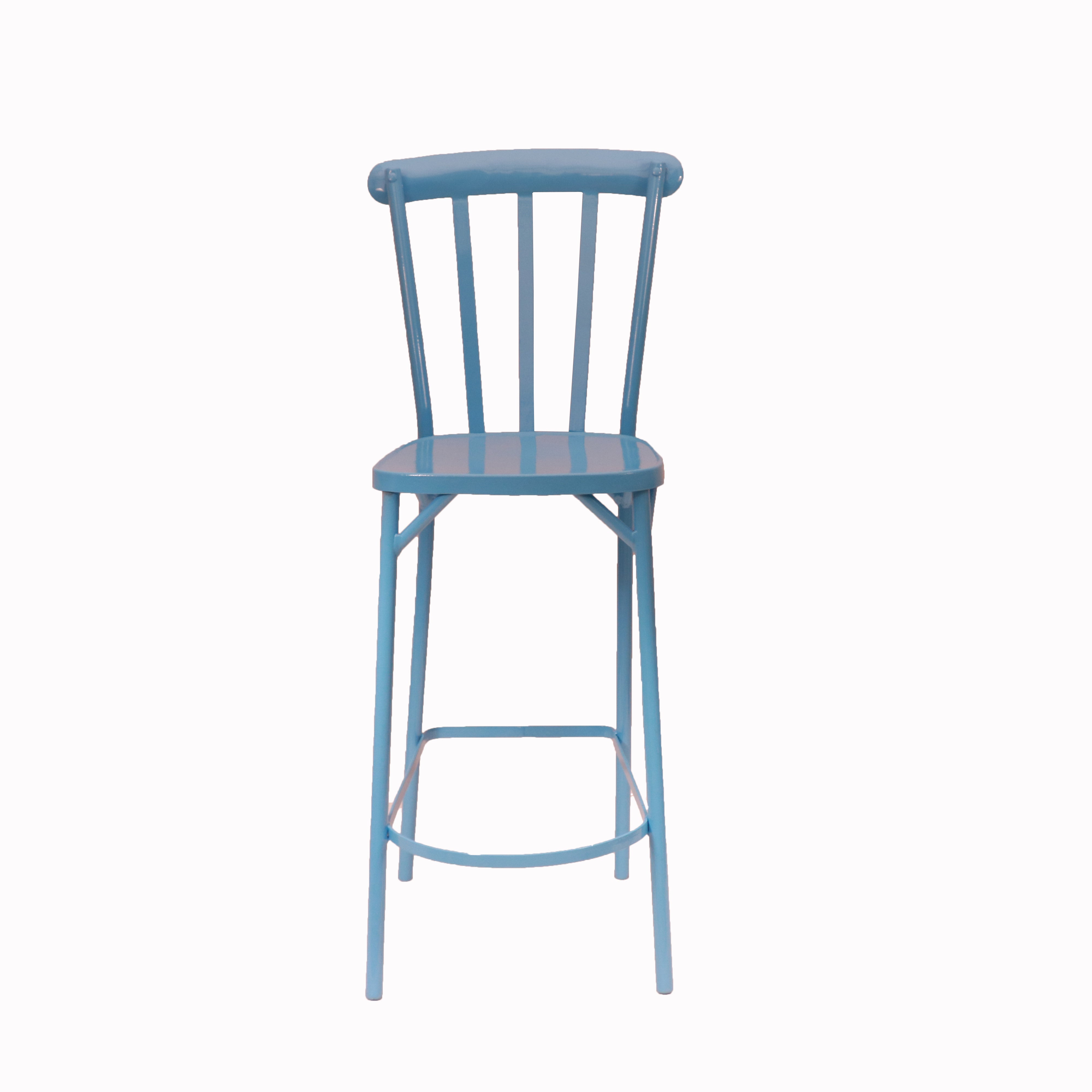 Simple Classic Bar Chair (Blue) Bar Chair