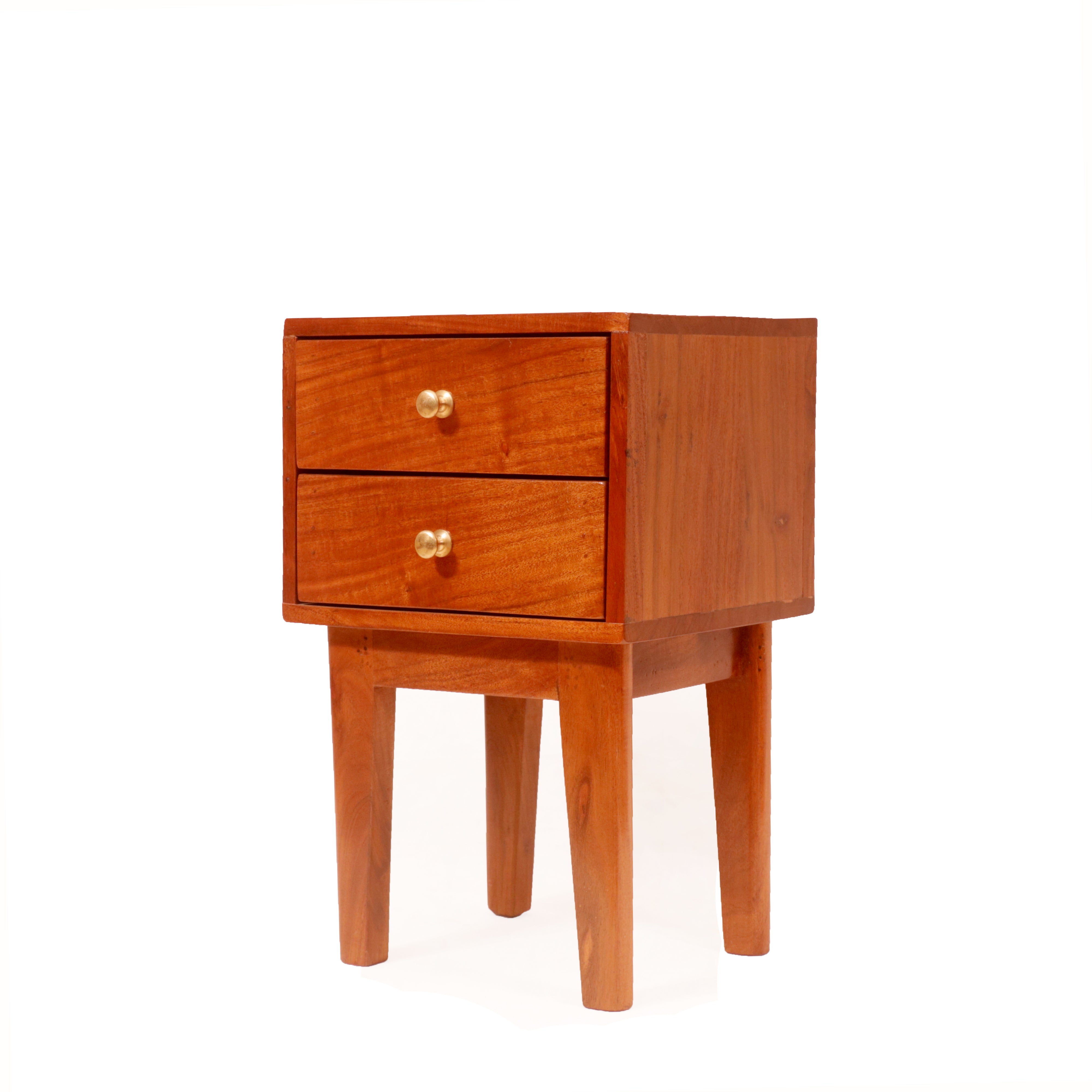 Natural Polished Night Stand Bedside