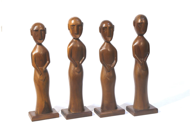 (set Of 4) Artistic Wooden Figurine Sale Price Rs. 3,900.00