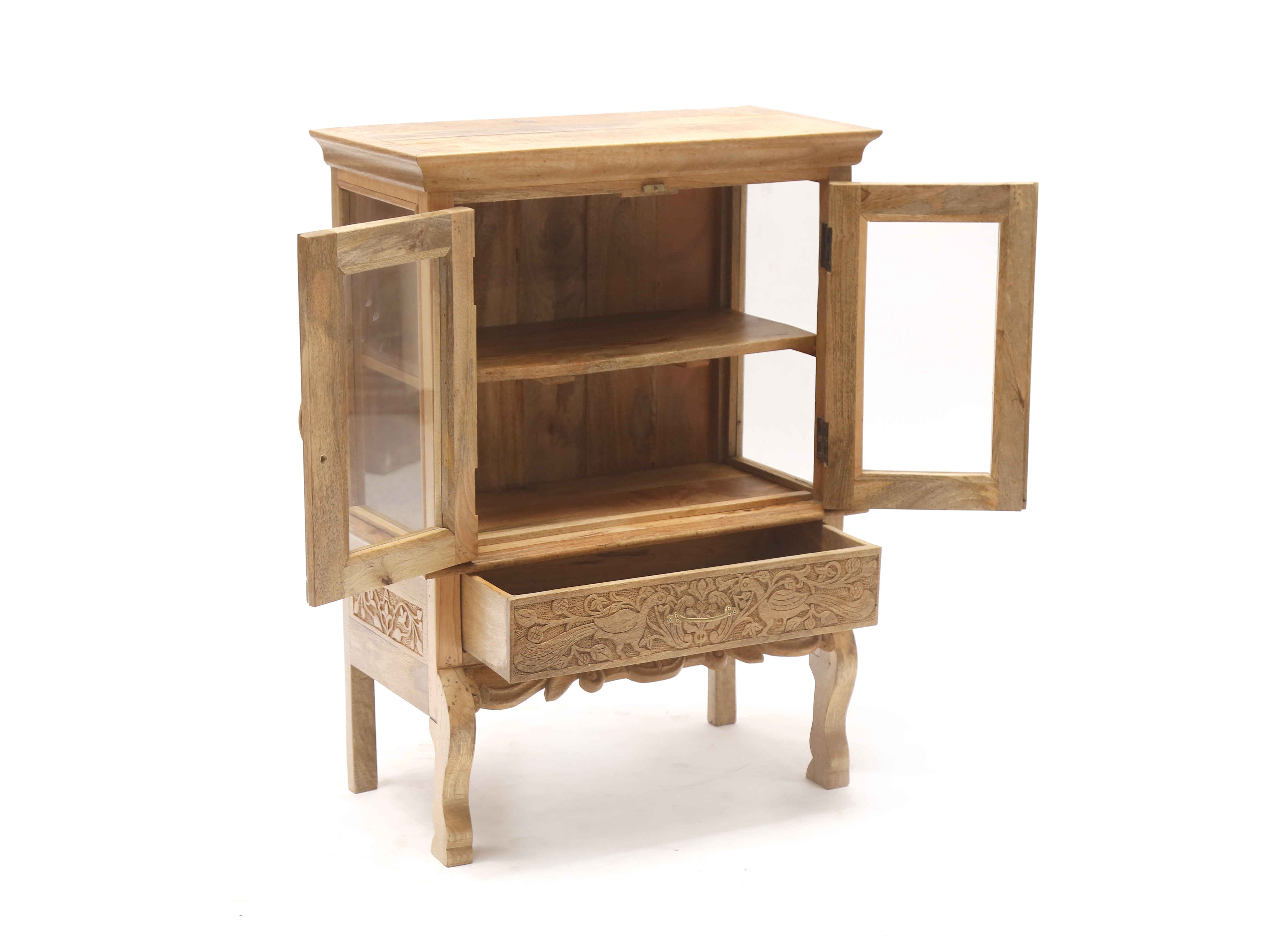 Intricate Designed Wooden Cabinet Cupboard