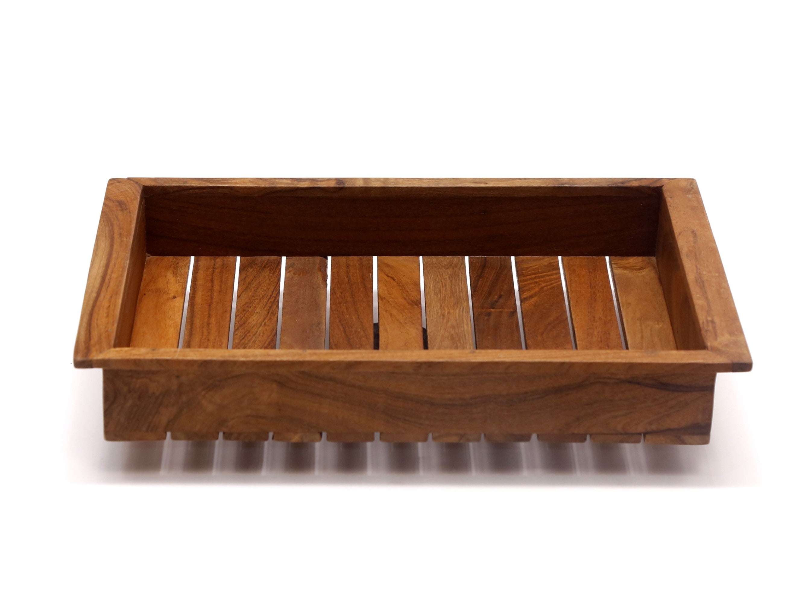 Quaint Wooden Stripe Tray Set Tray