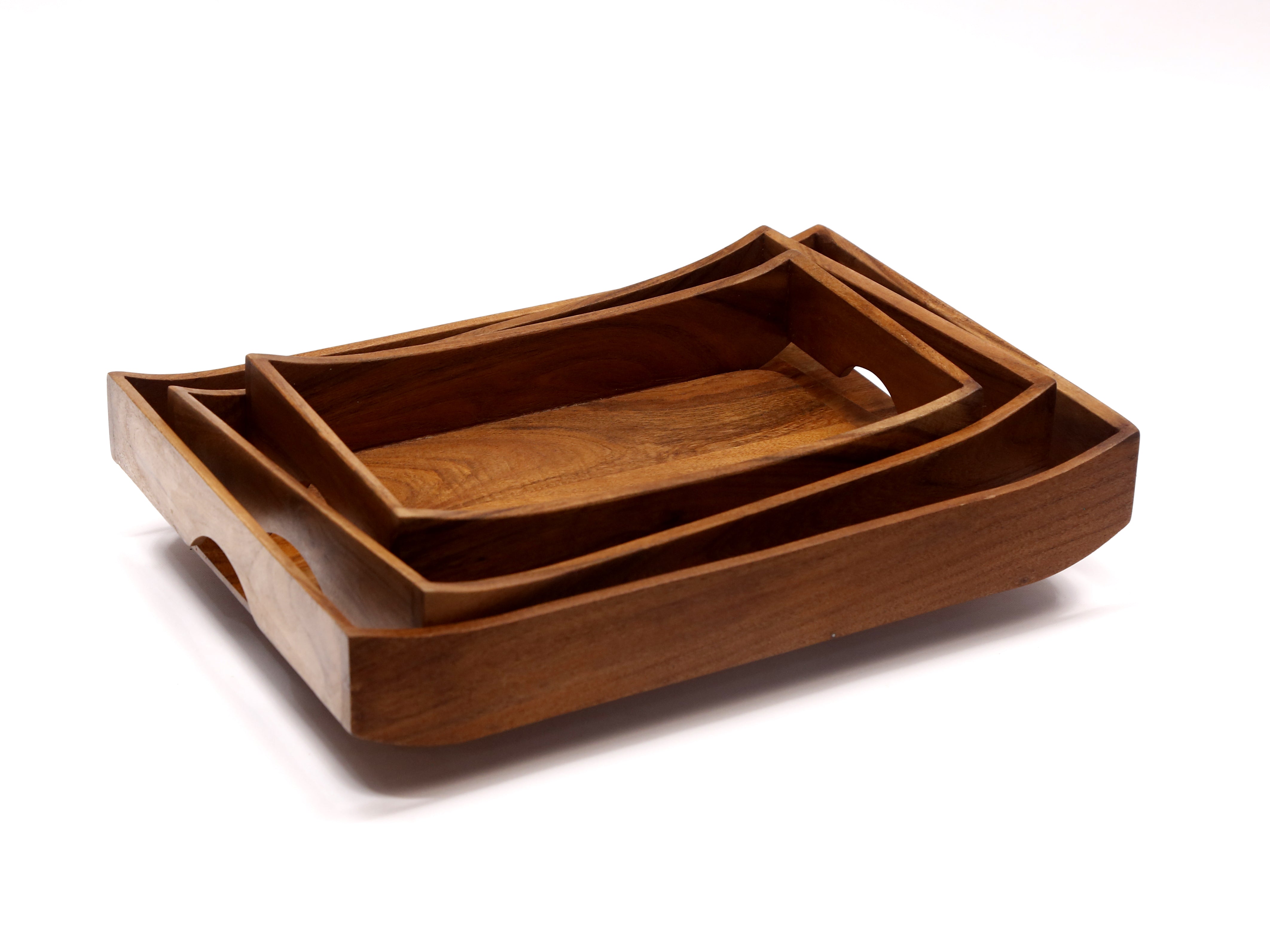 Curved Rectangle Tray - Set of 3 Tray