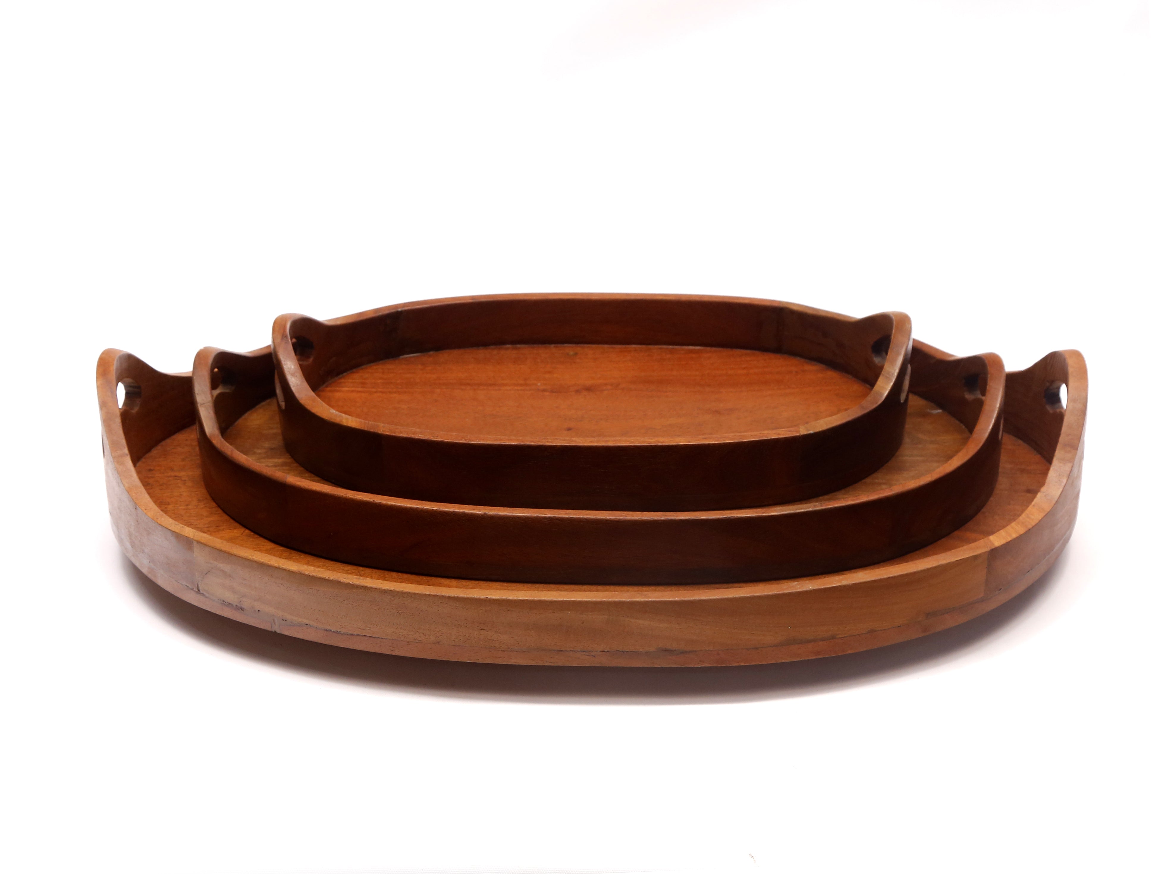 Oval Solid Wood Tray Tray