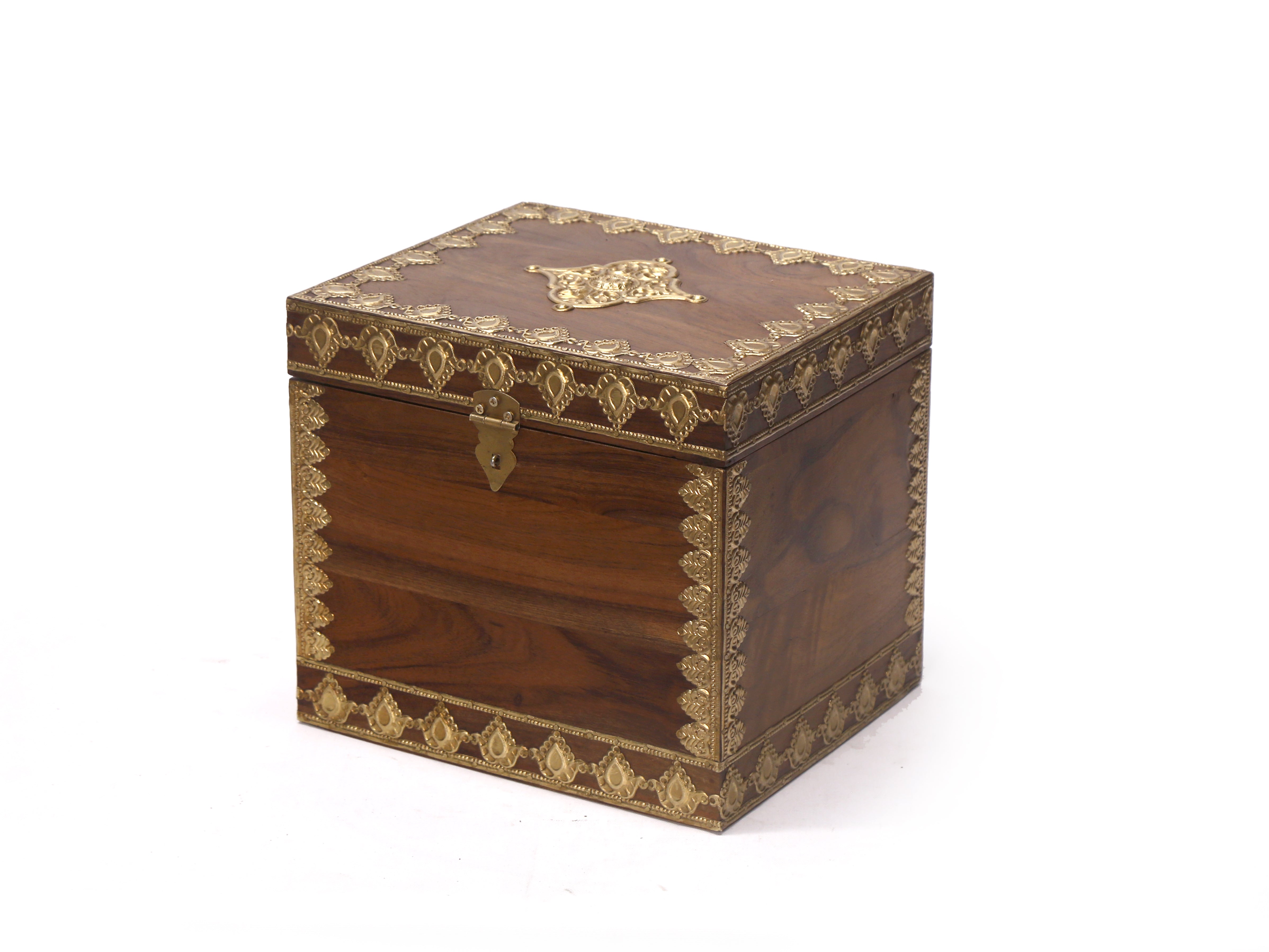Wooden Square Box Large (10 x 9 x 9 Inch) Wooden Box