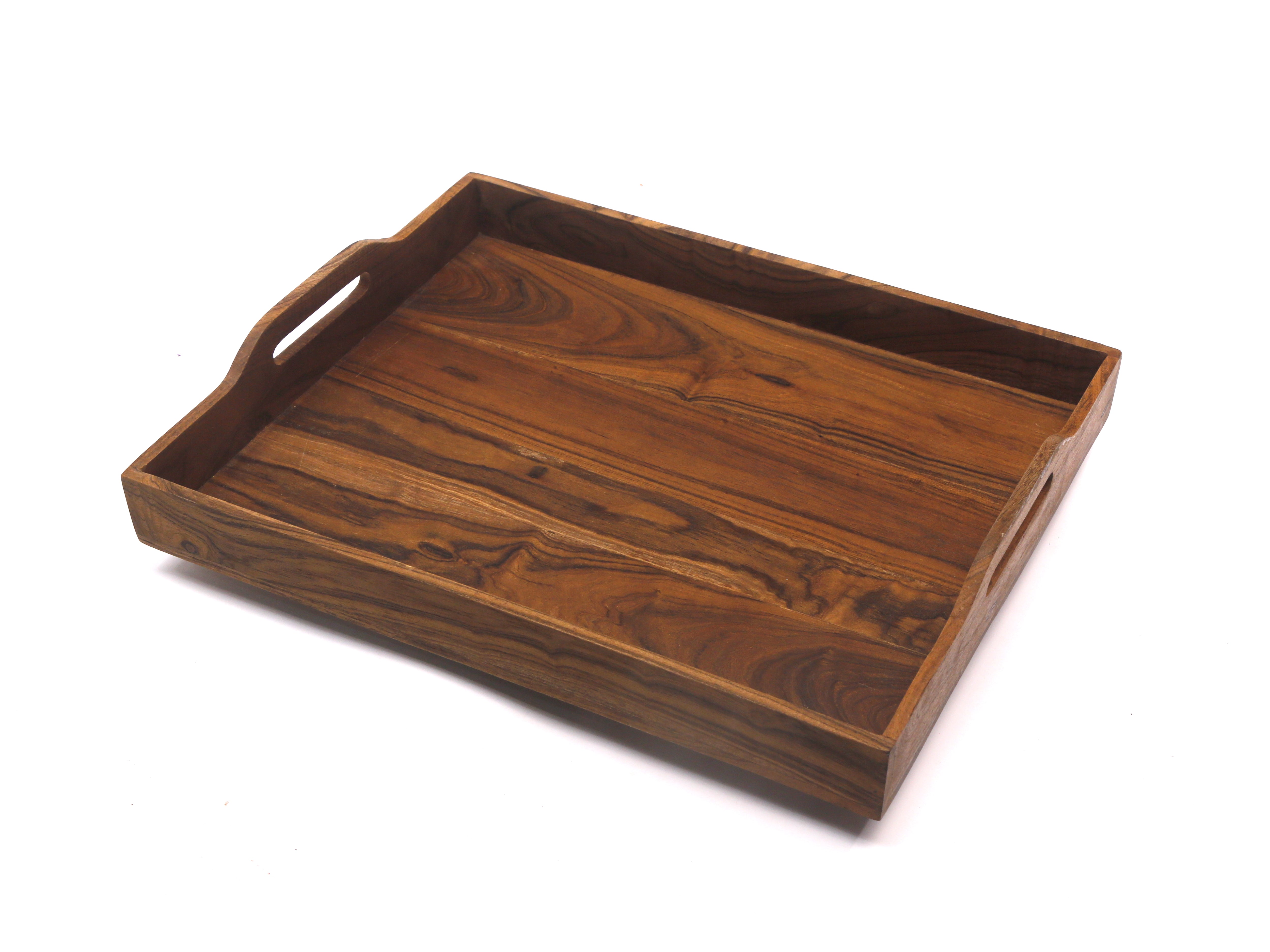 Solid Outer Handle Tray - - Set of 3 Tray