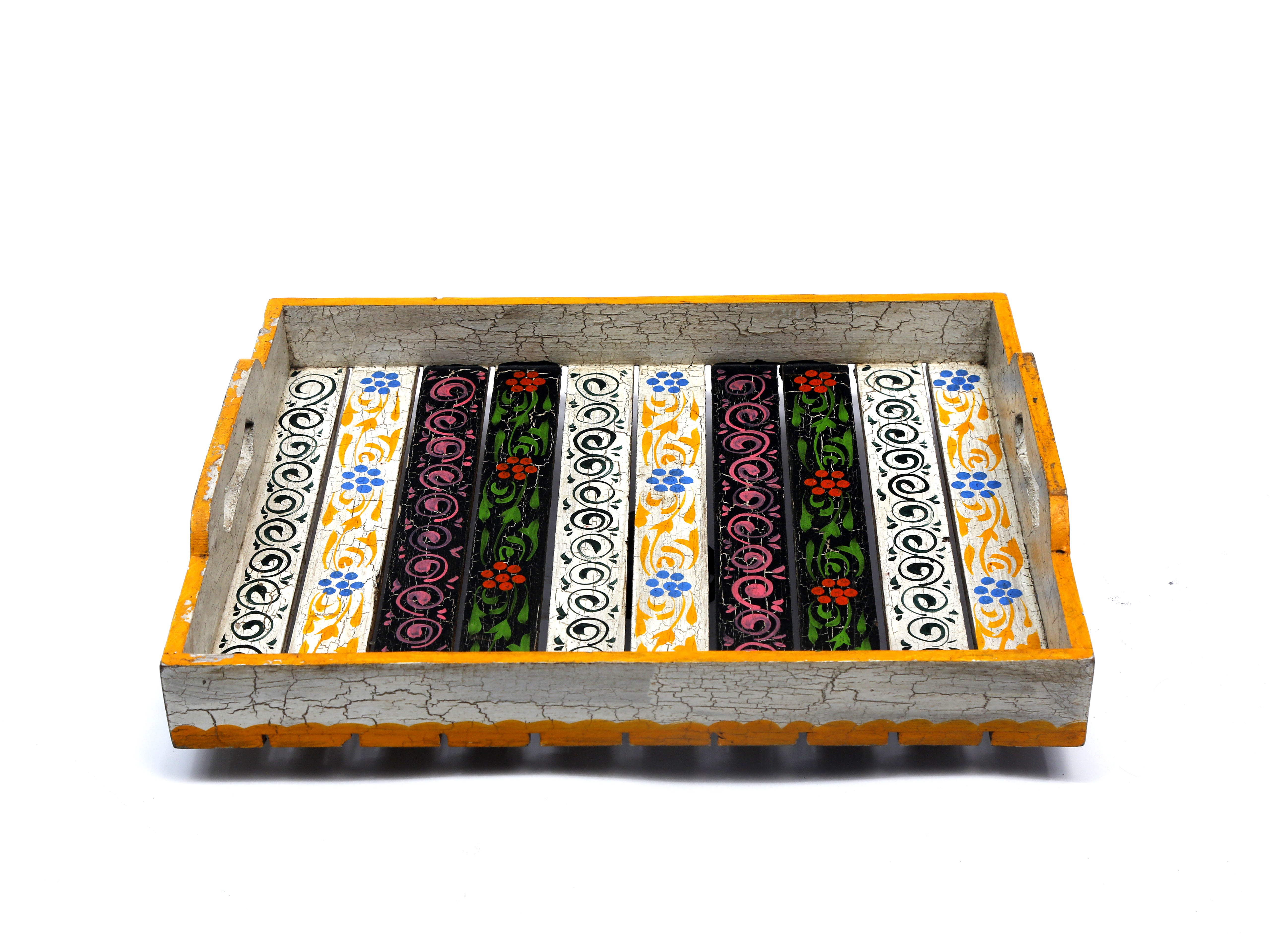 Distressed Painted Tray Set Tray