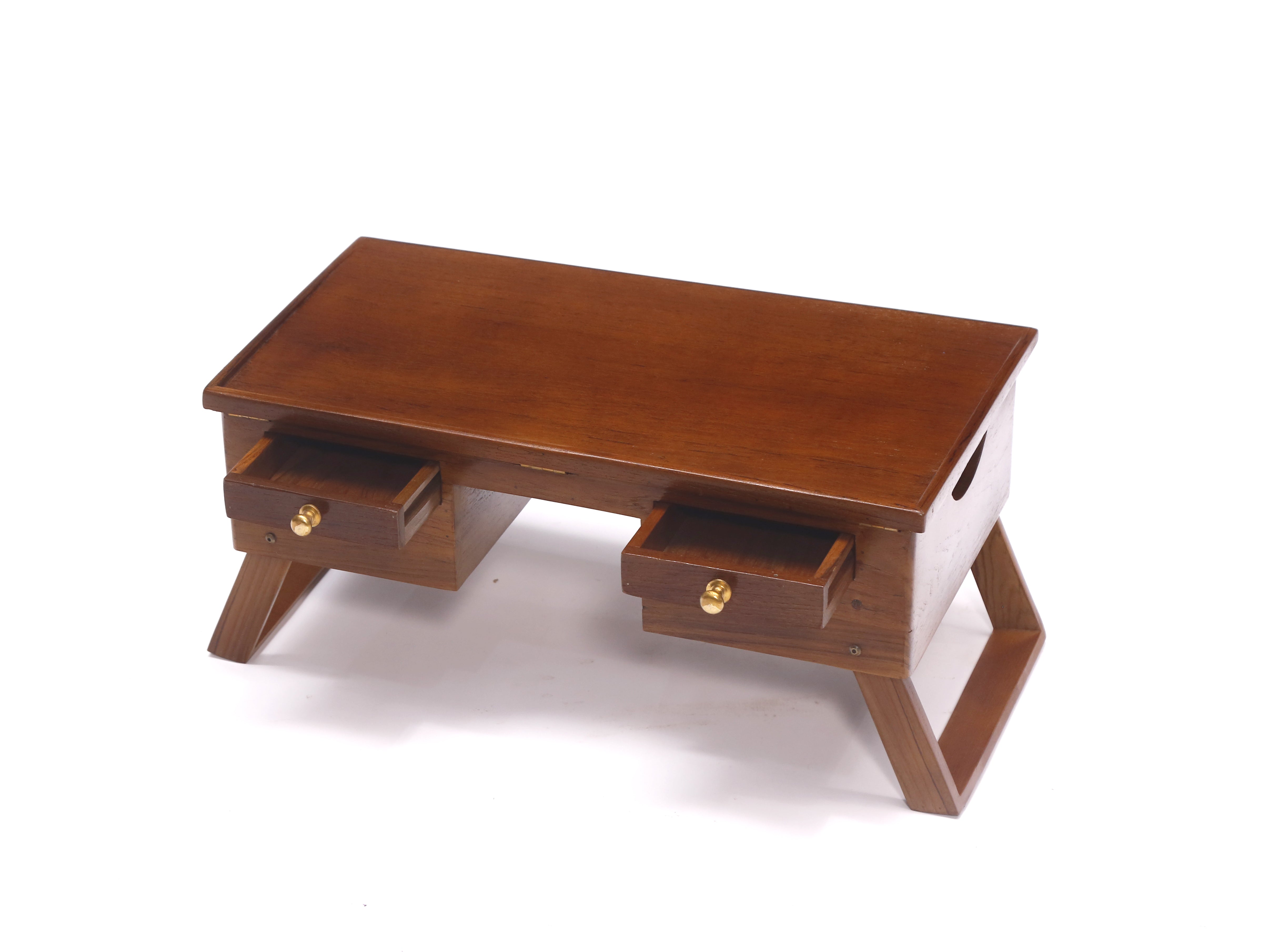 Adjustable Teak Laptop Table Lapdesk