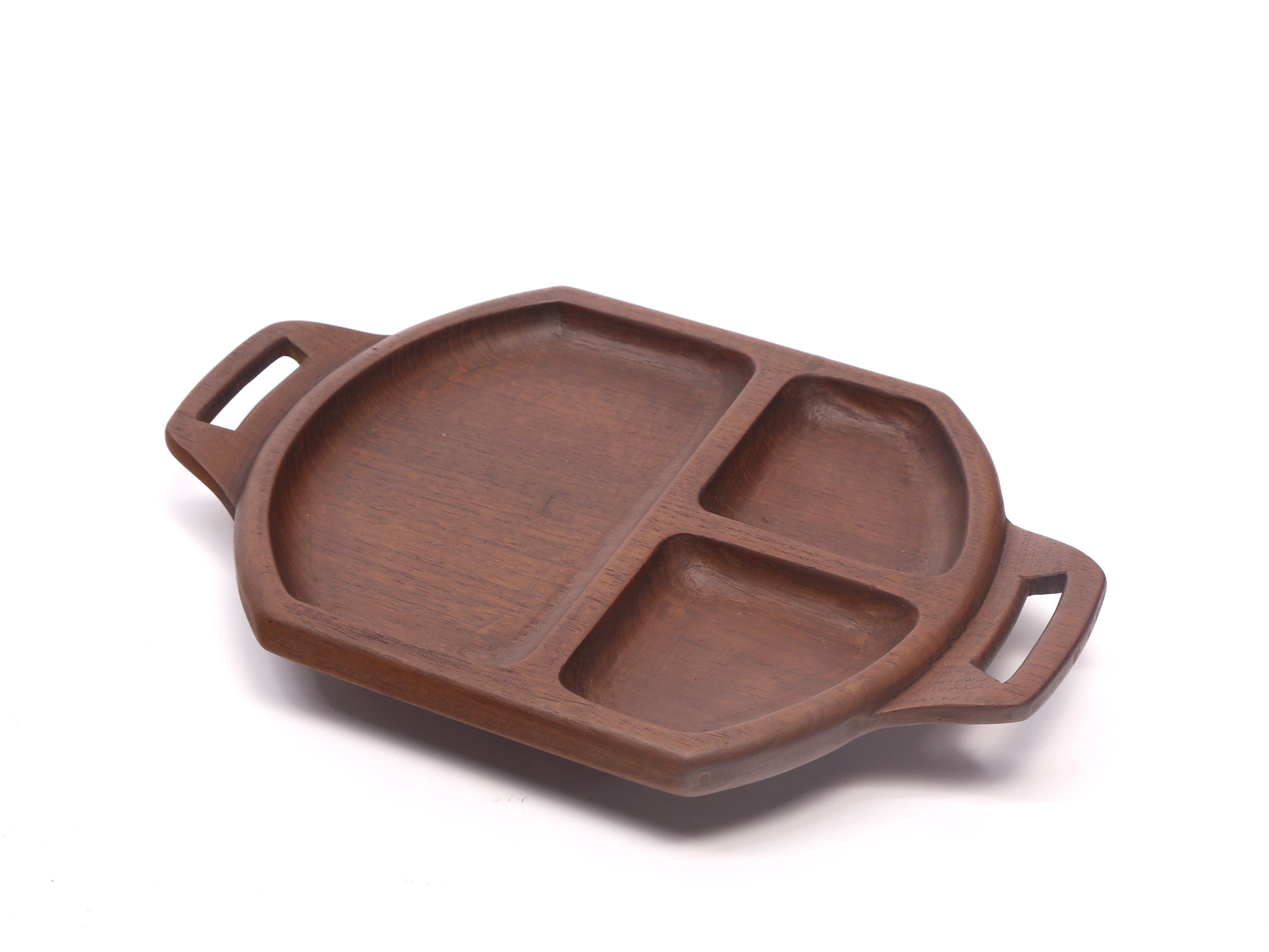 Geometric Long Wooden Tray Platter